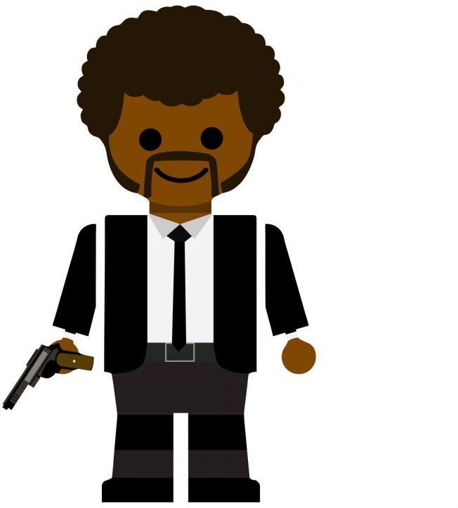 Wall-Art Wandtattoo Pulp Fiction Jules Winnfield (1 St)