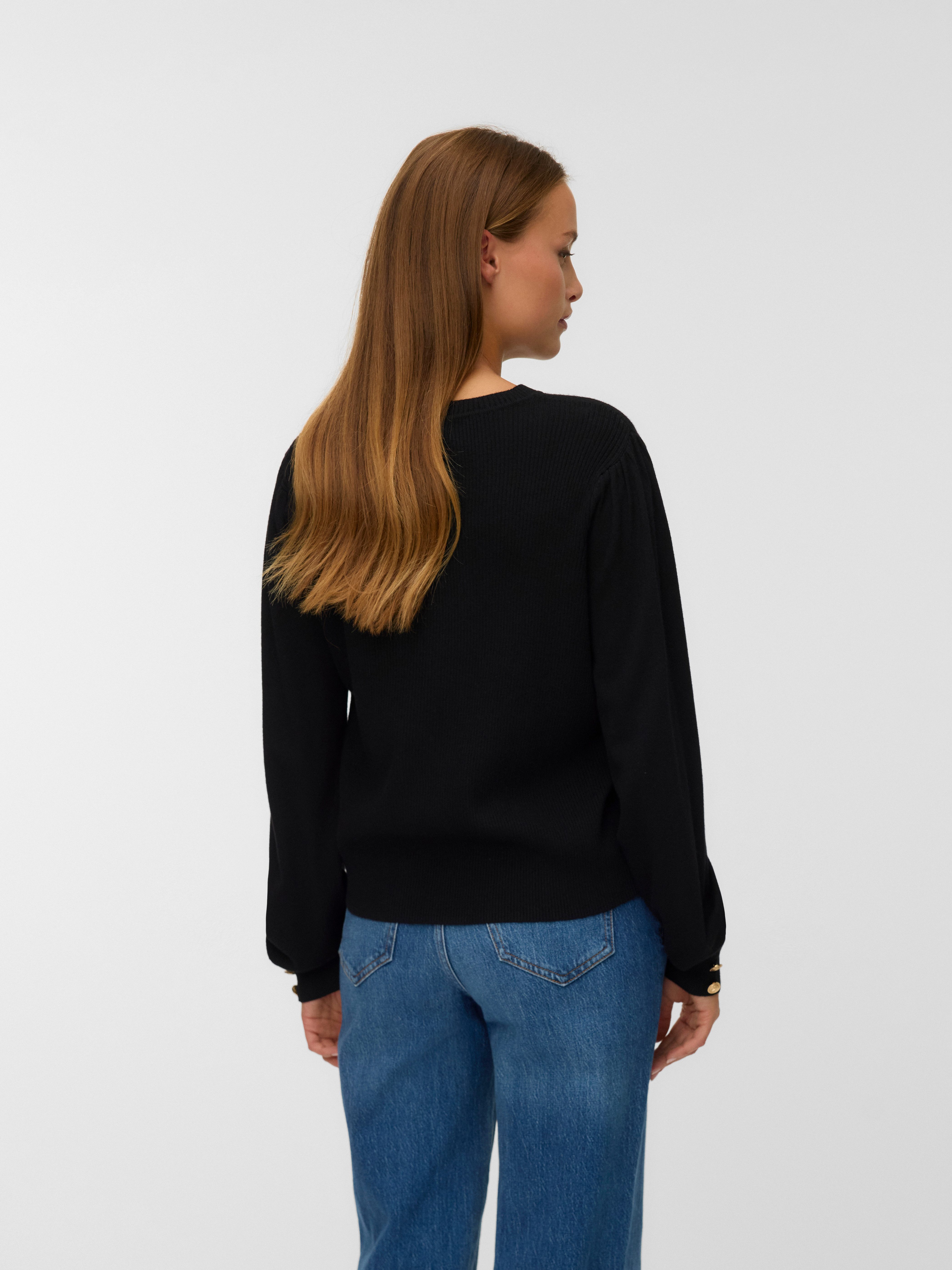 Vero Moda Strickpullover VMHOLLYKARIS LS O-NECK PULLOVER BOO günstig online kaufen