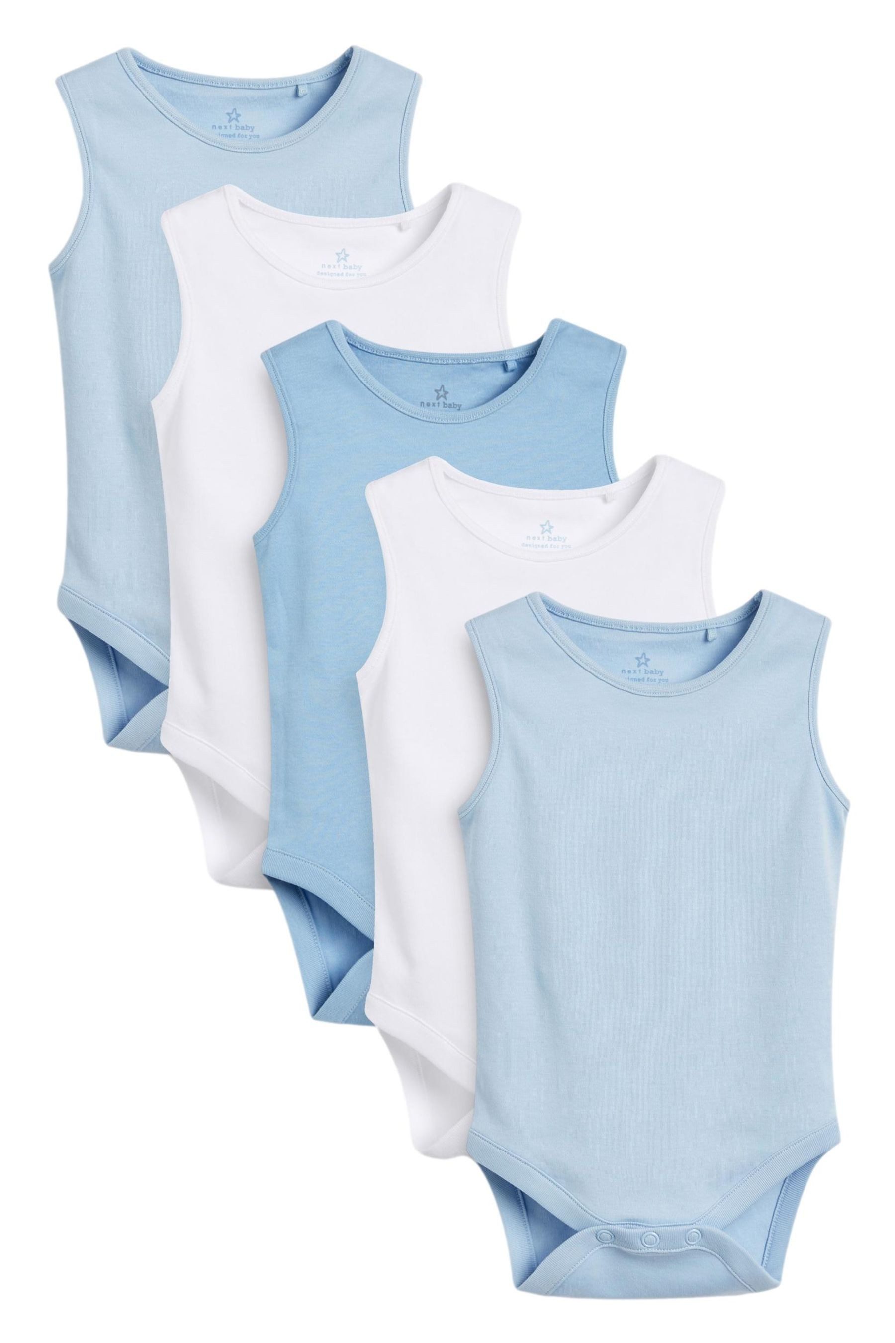 Next Body 5er-Pack ärmellose Baby-Bodysuits (5-tlg)