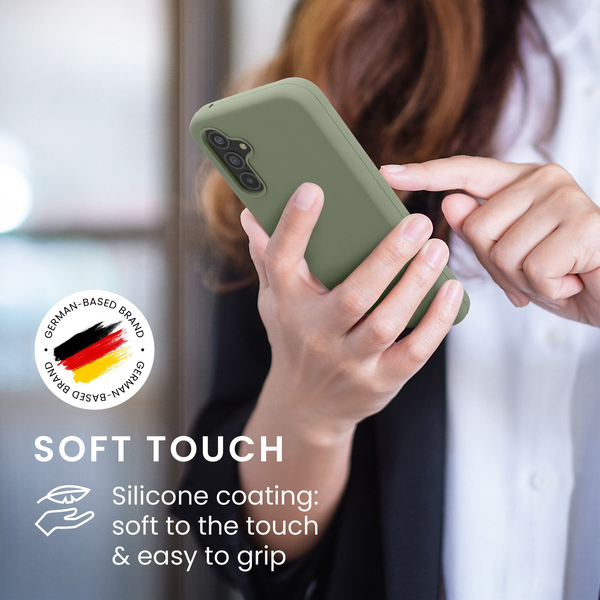 kwmobile Smartphone-Hülle Hülle für Samsung Galaxy A54 5G, Hülle Silikon gummiert - Handyhülle - Handy Case Cover – Bild 4 von 5