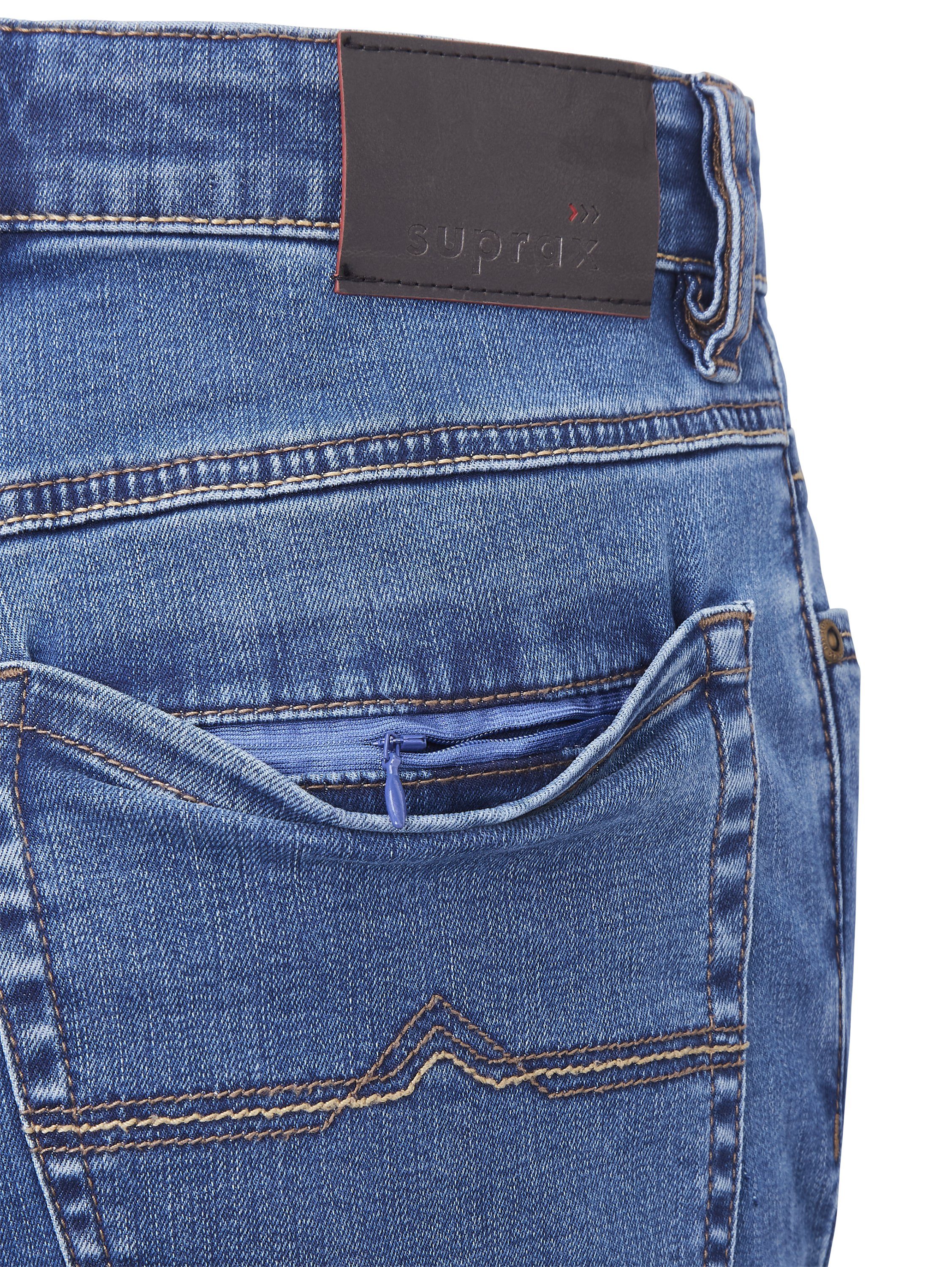Suprax Regular-fit-Jeans Jeans mit Komfort-Dehnbund und Sicherheitstasche