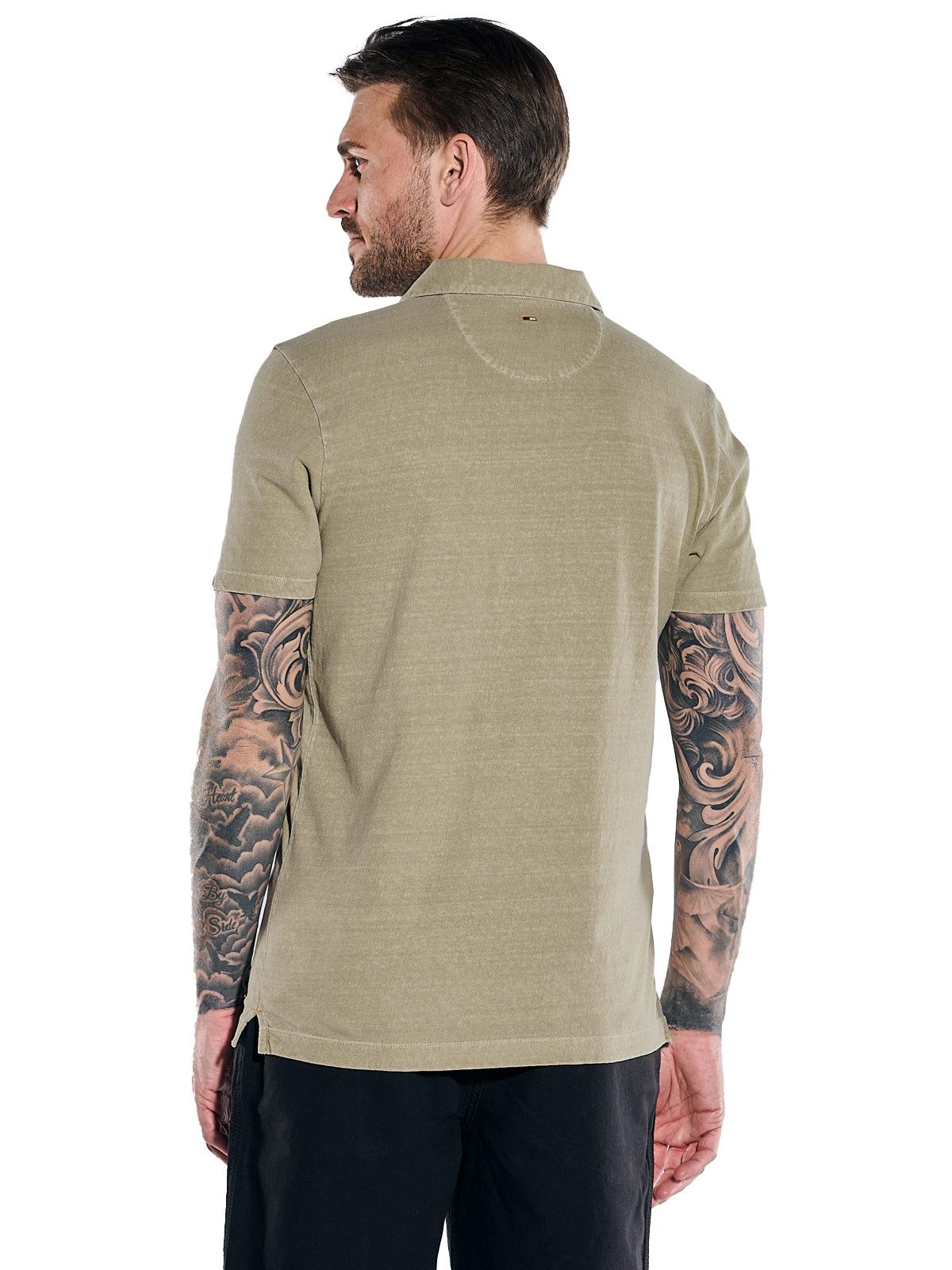 emilio adani Poloshirt Herren Polo-Shirt meliert, Braun günstig online kaufen