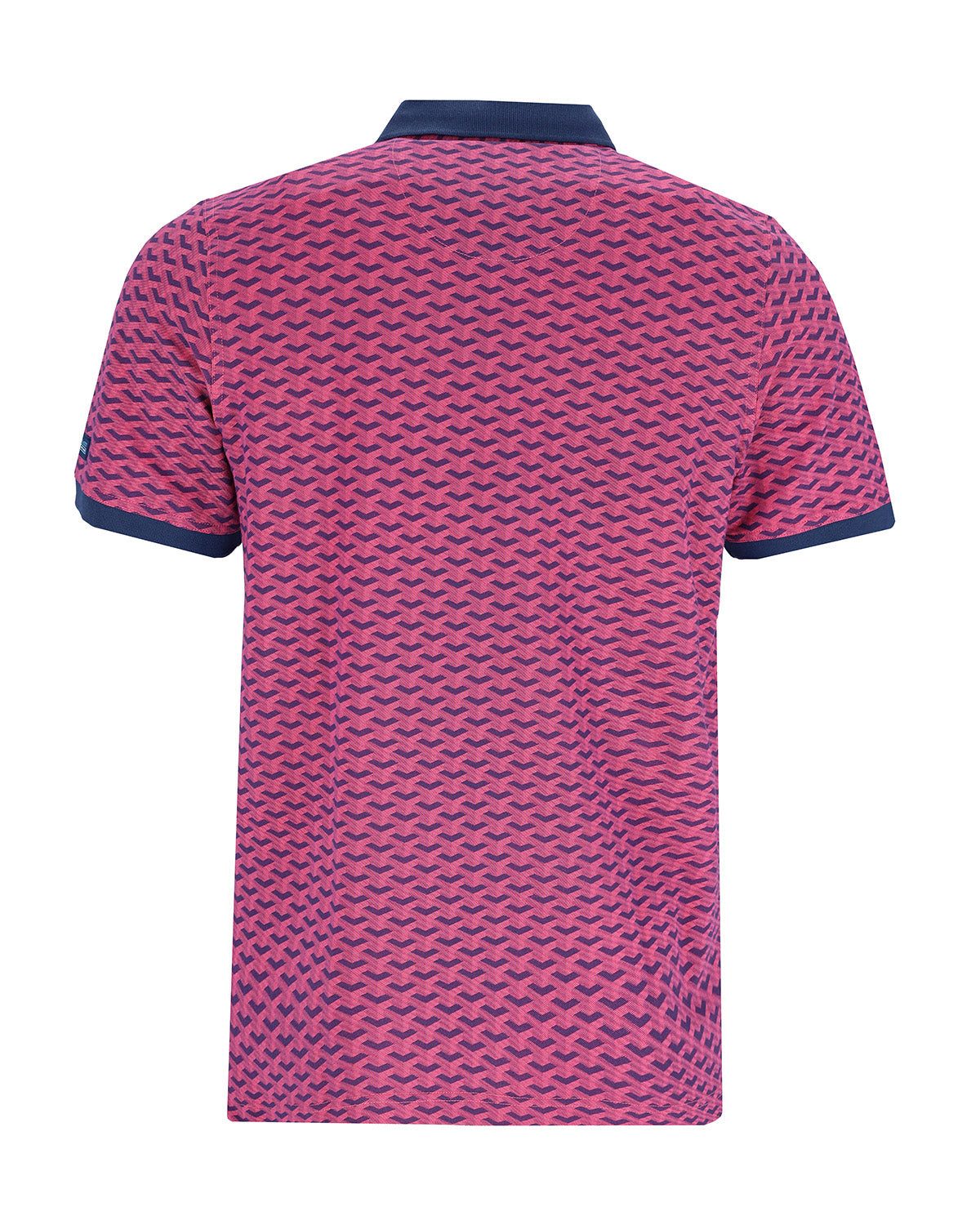 Hajo Poloshirt Piqué-Polo mit "Escher"-Print allover