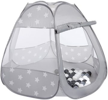 Knorrtoys® Bällebad Bellox, Grey White Stars, mit 50 Bällen