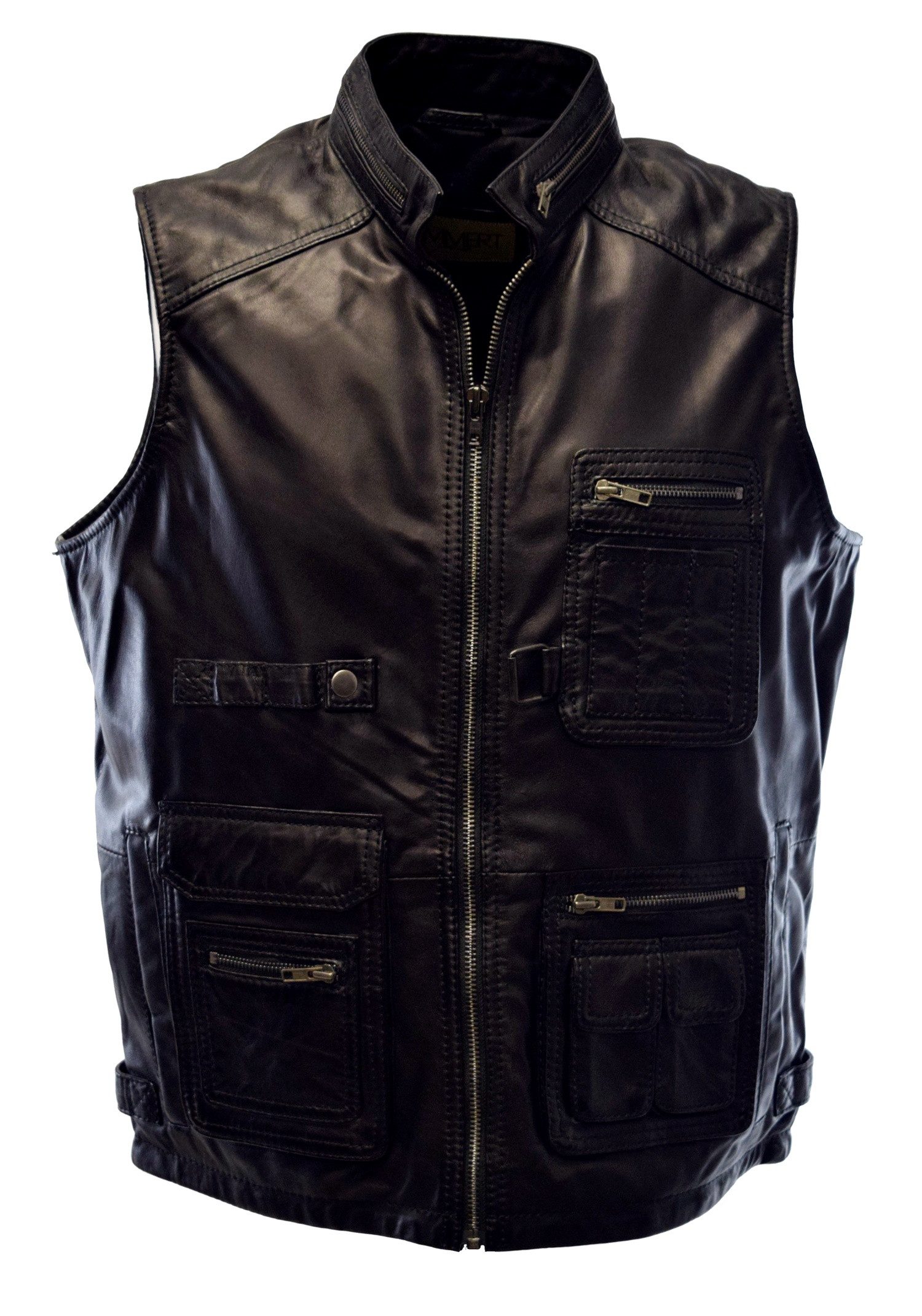 Zimmert Leather Lederweste Julius Schwarz, weiches günstig online kaufen