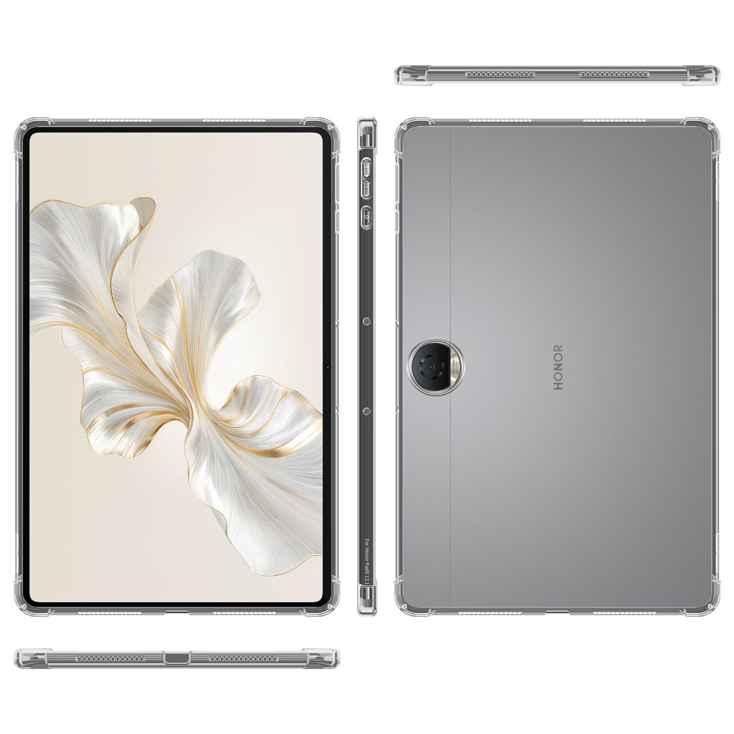 Cadorabo Tablet-Hülle für Honor Pad 9 Pro Honor Pad 9 Pro, Tablet Hülle TPU Silikon Schutzhülle Slim Transparent Case Cover