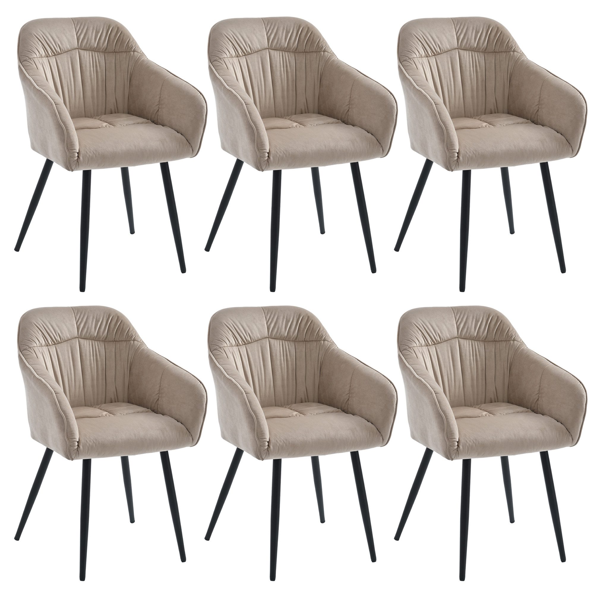 OKWISH Esszimmerstuhl Polsterstuhl (Polsterstuhl mit Metallbeine günstig online kaufen