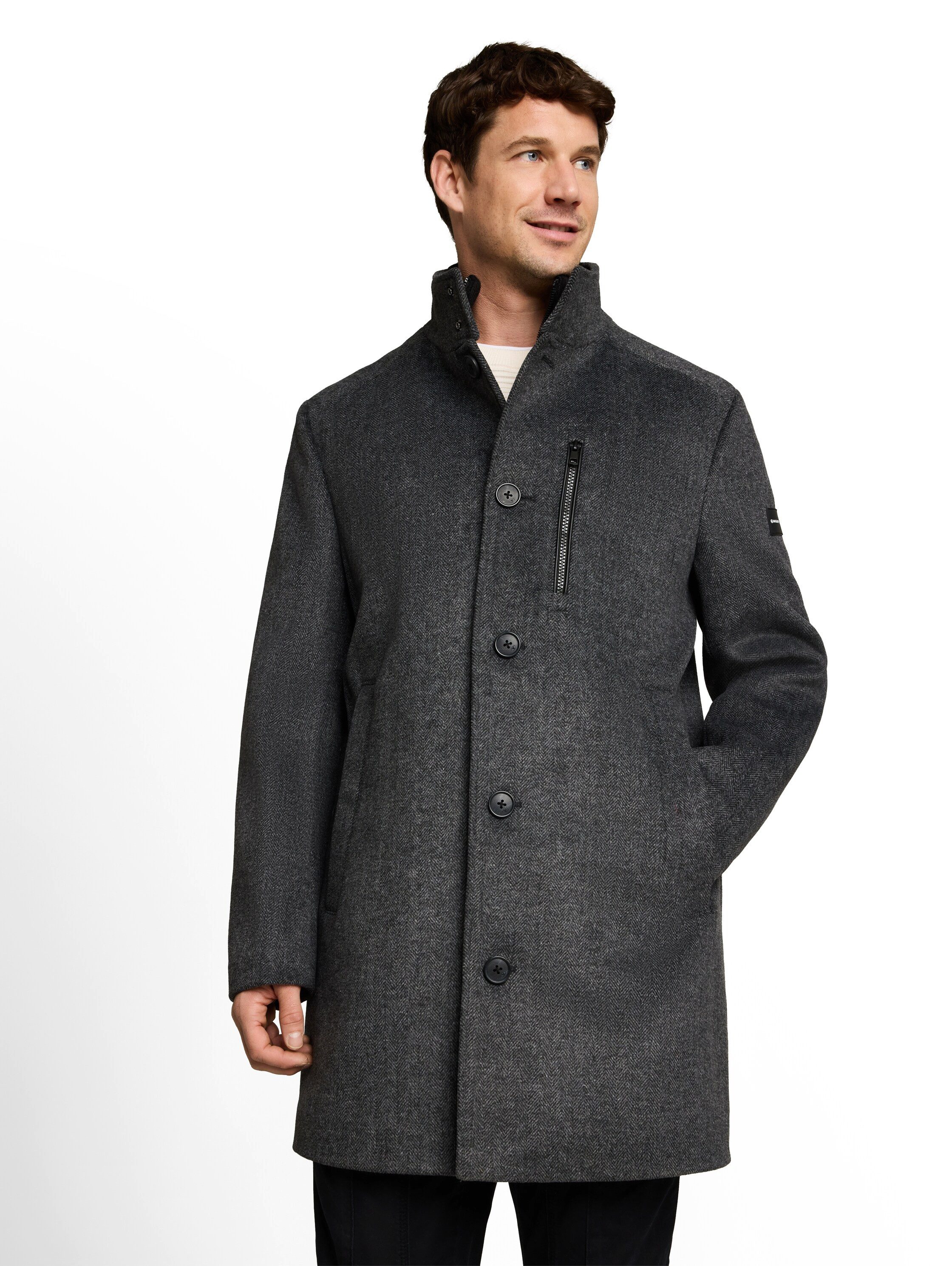 TOM TAILOR Wollmantel mit abnehmbarer Innenjacke