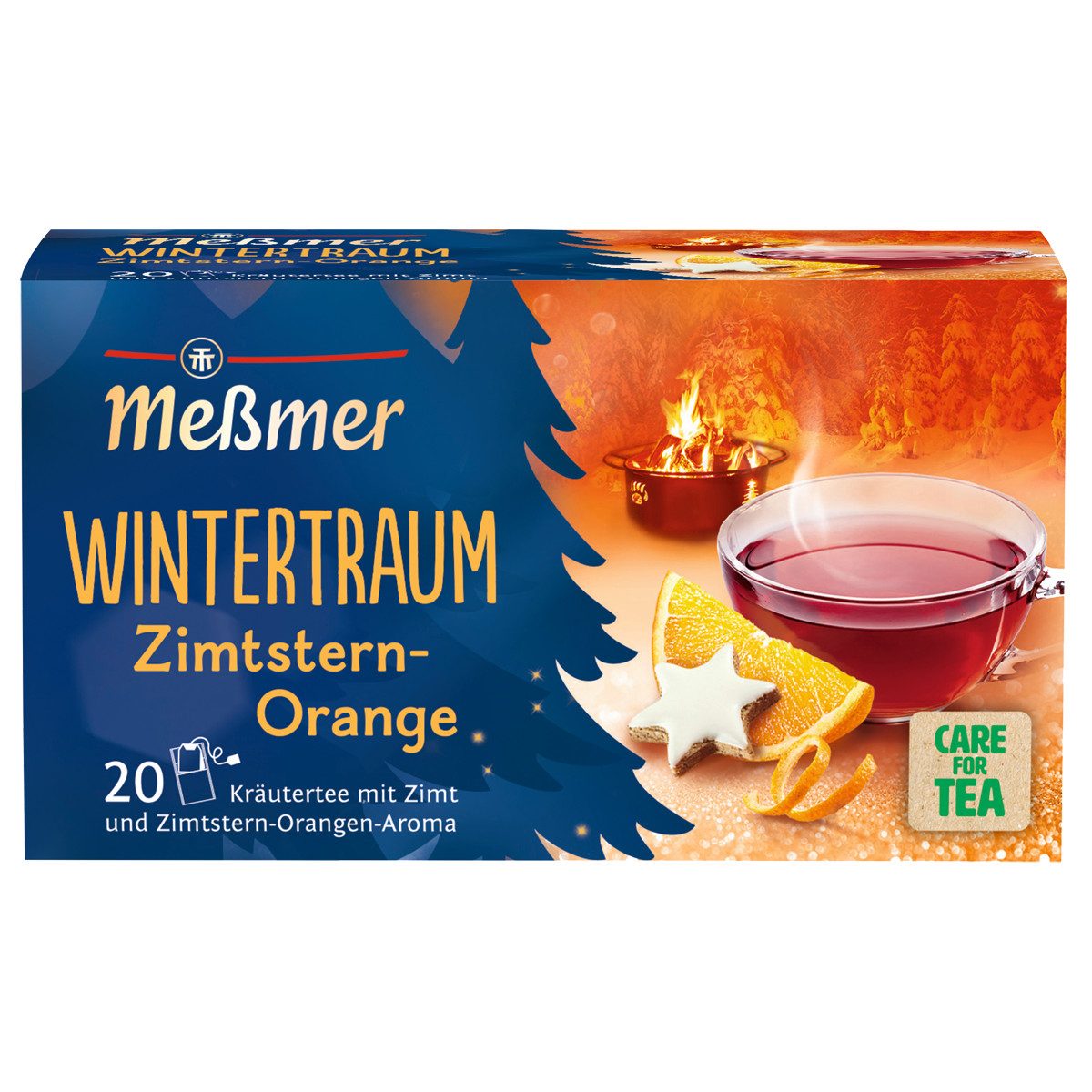 Meßmer Tee, Meßmer Wintertraum Zimtstern Orange Kräutertee mit Zimt 5er Pack