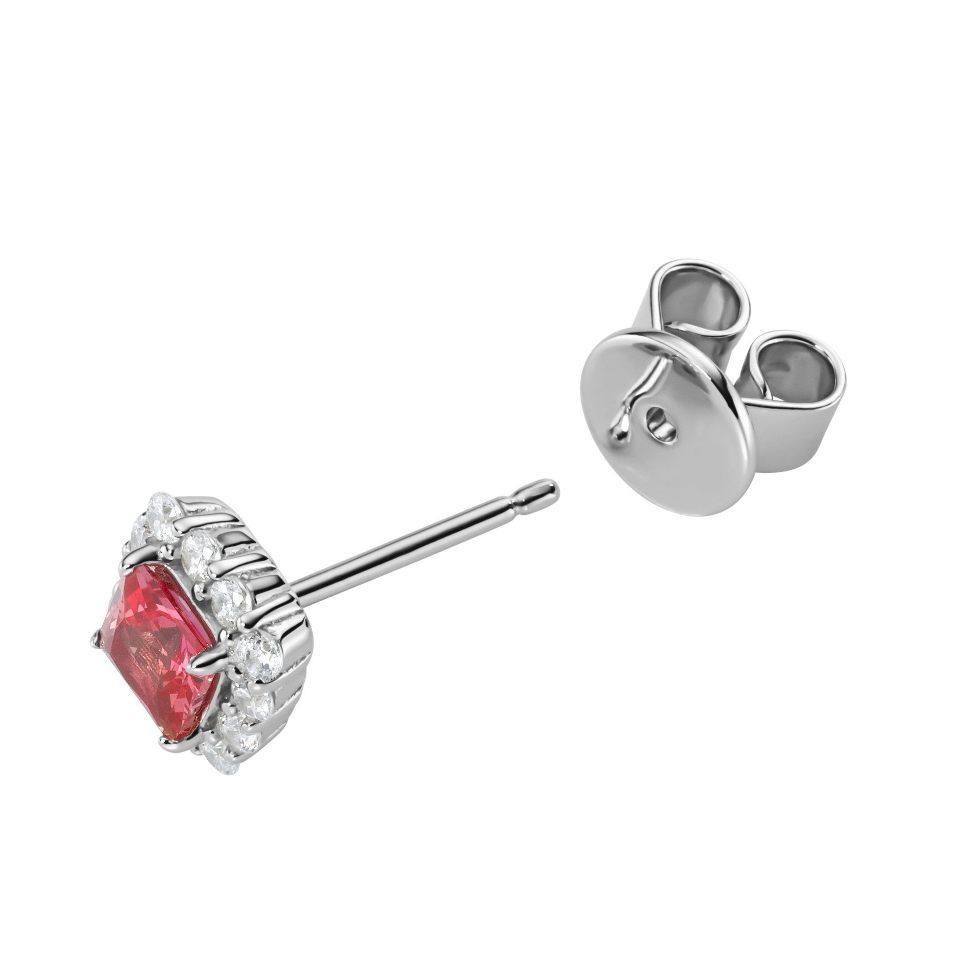 GIORGIO MARTELLO MILANO Paar Ohrstecker Ziersteine, Zirkonia weiß, Silber 925