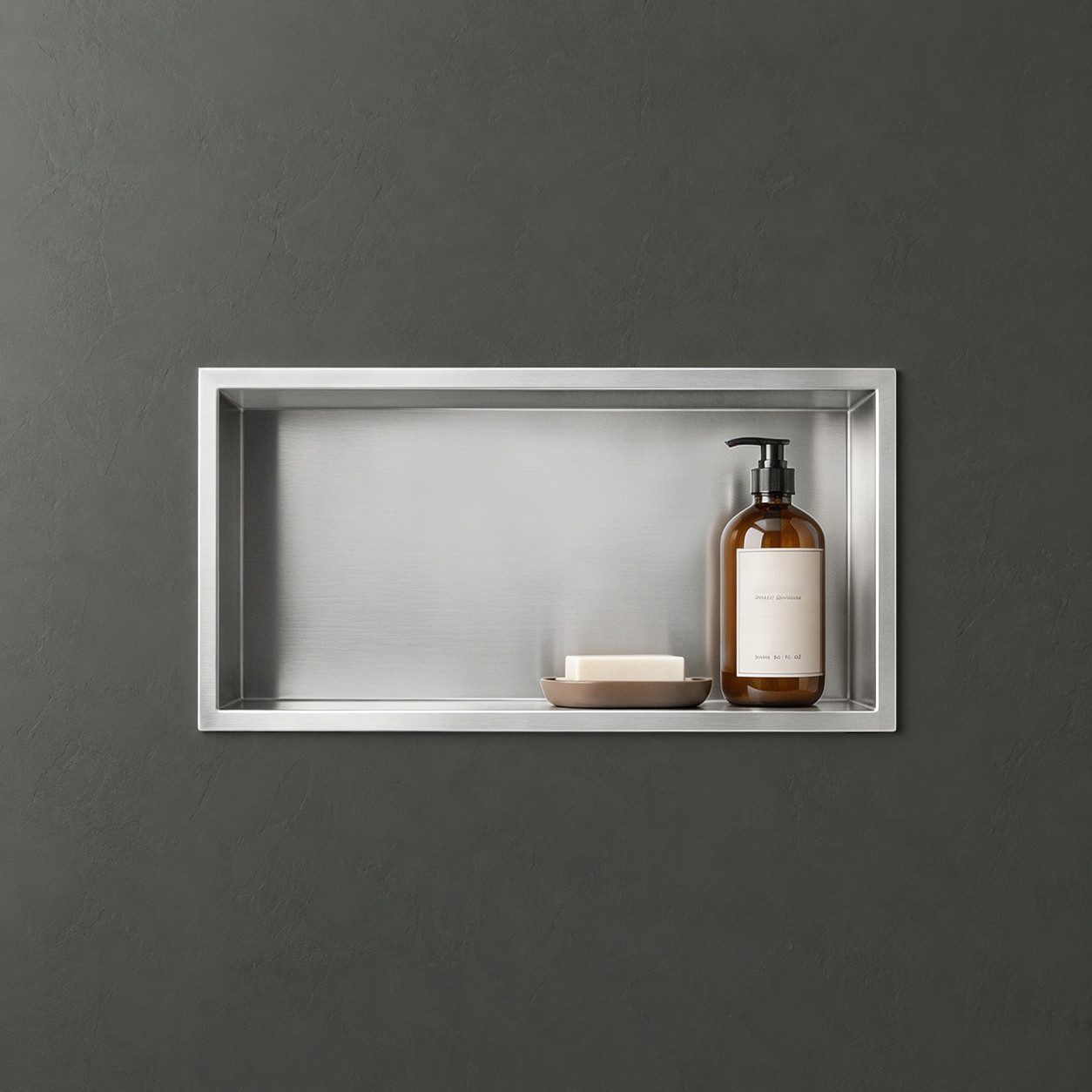 Mai & Mai Ablageelement Wandnische Dusche Edelstahl Unterputz-Montage modern MBK01, Vertikale und horizontale Montage möglich,pflegeleicht,rostfrei