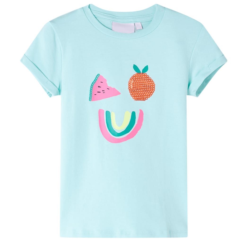 T-Shirt Kinder-T-Shirt Hellblau 128