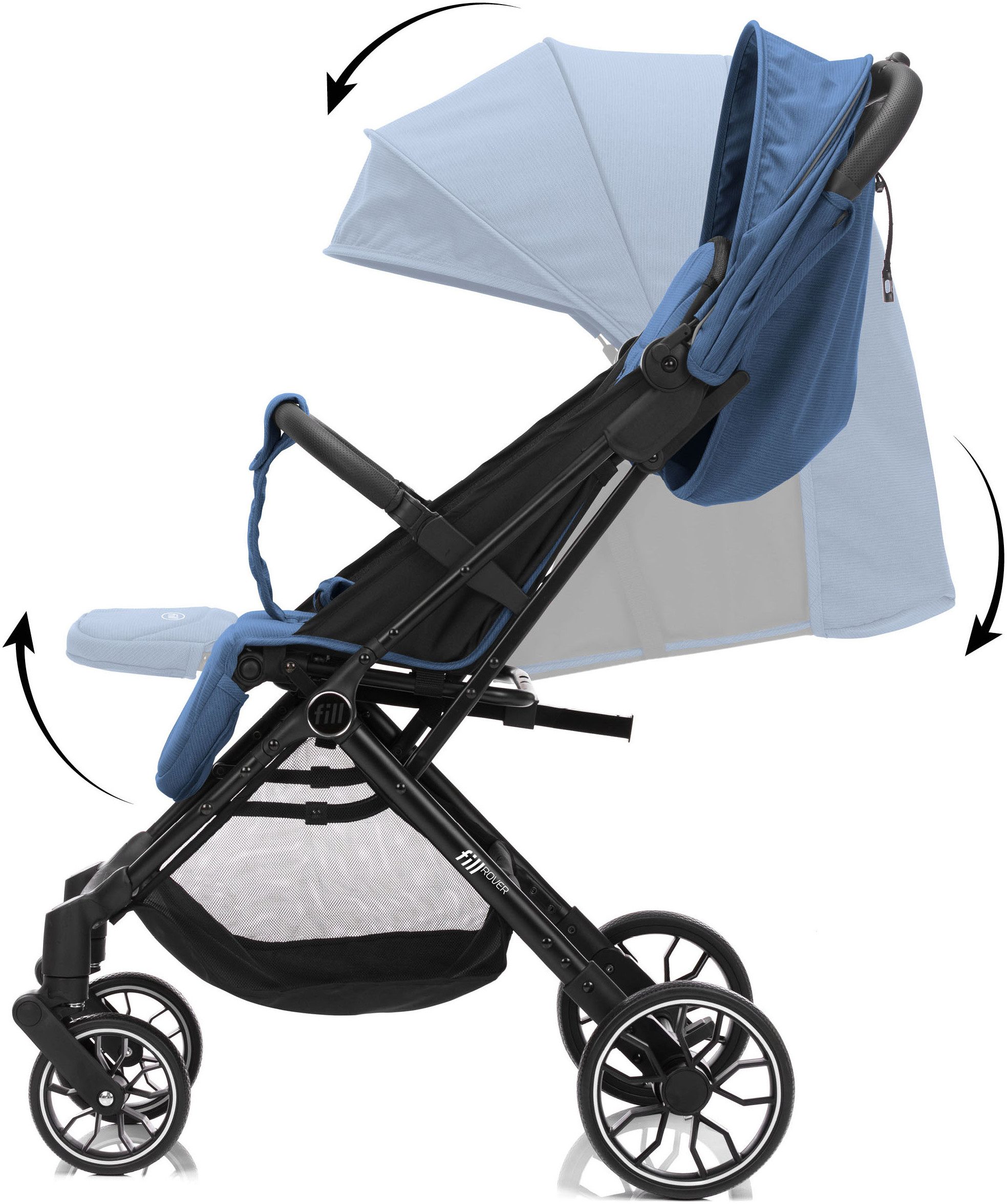 Fillikid Kinder-Buggy Rover, mit Trollyfunktion