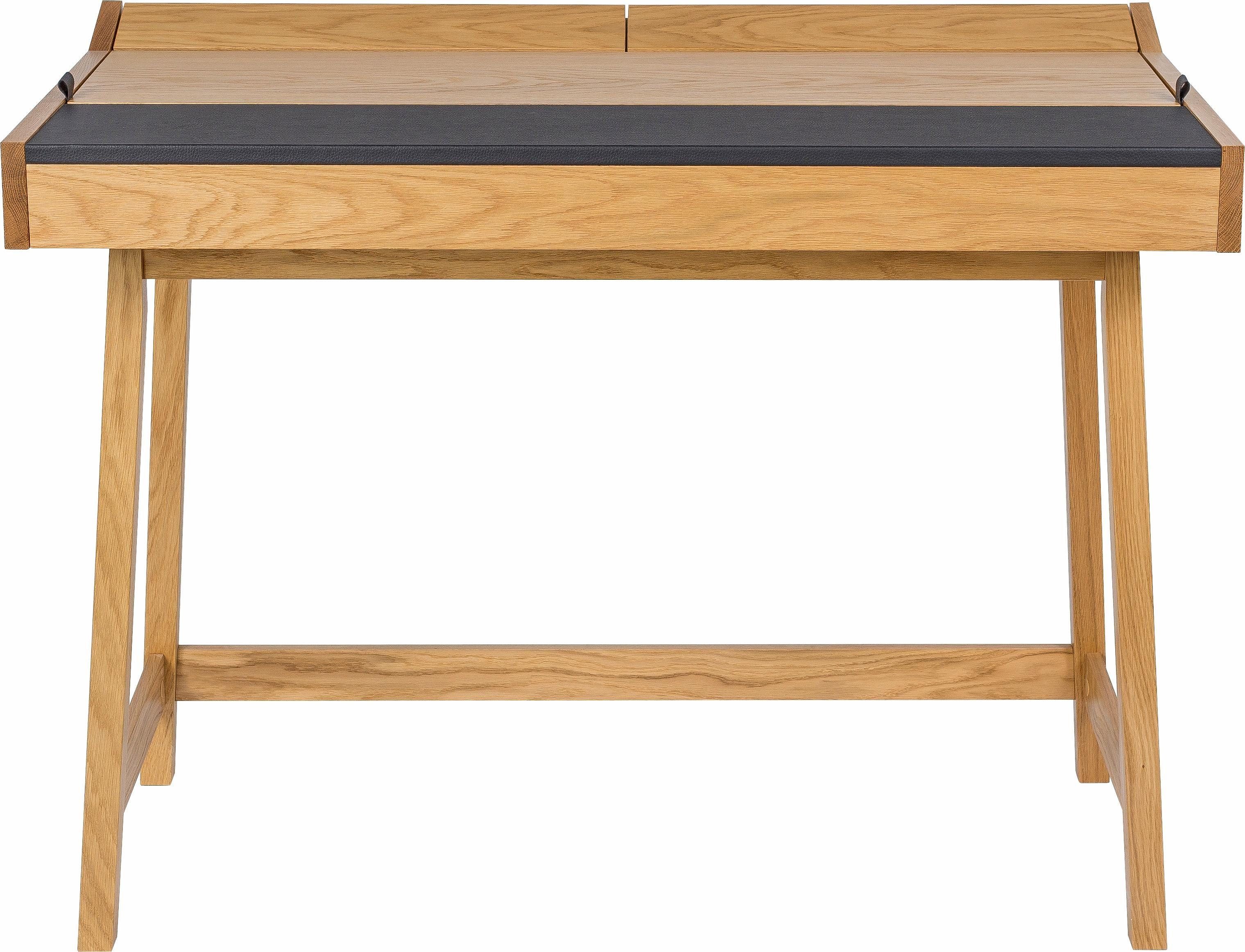 Woodman Schreibtisch Brompton, im skandinavian Design, Gestell aus massiver Eiche, FSC®-zertifiziert
