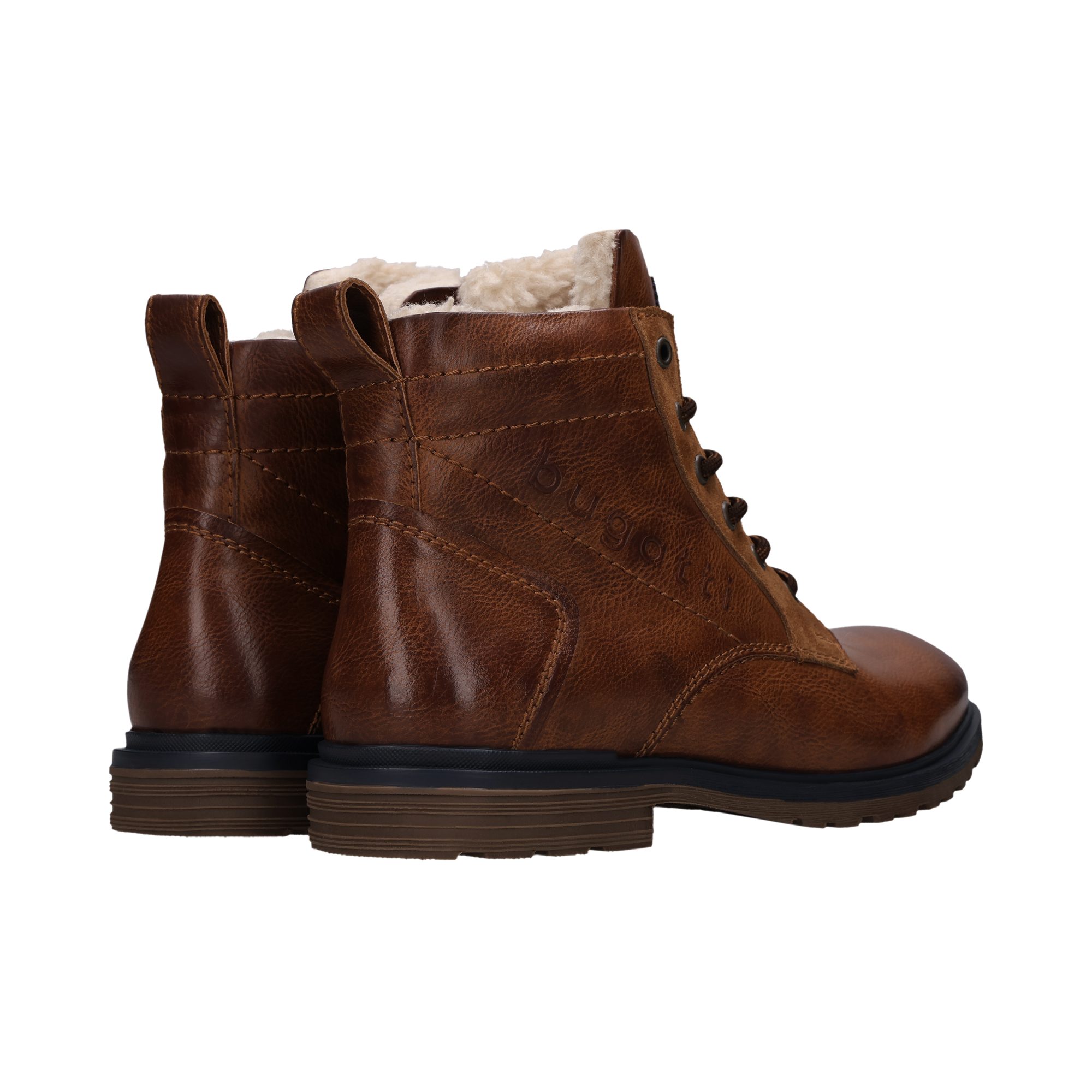 bugatti Schnürboots Schnürstiefelette, Winterboots mit Reißverschluss