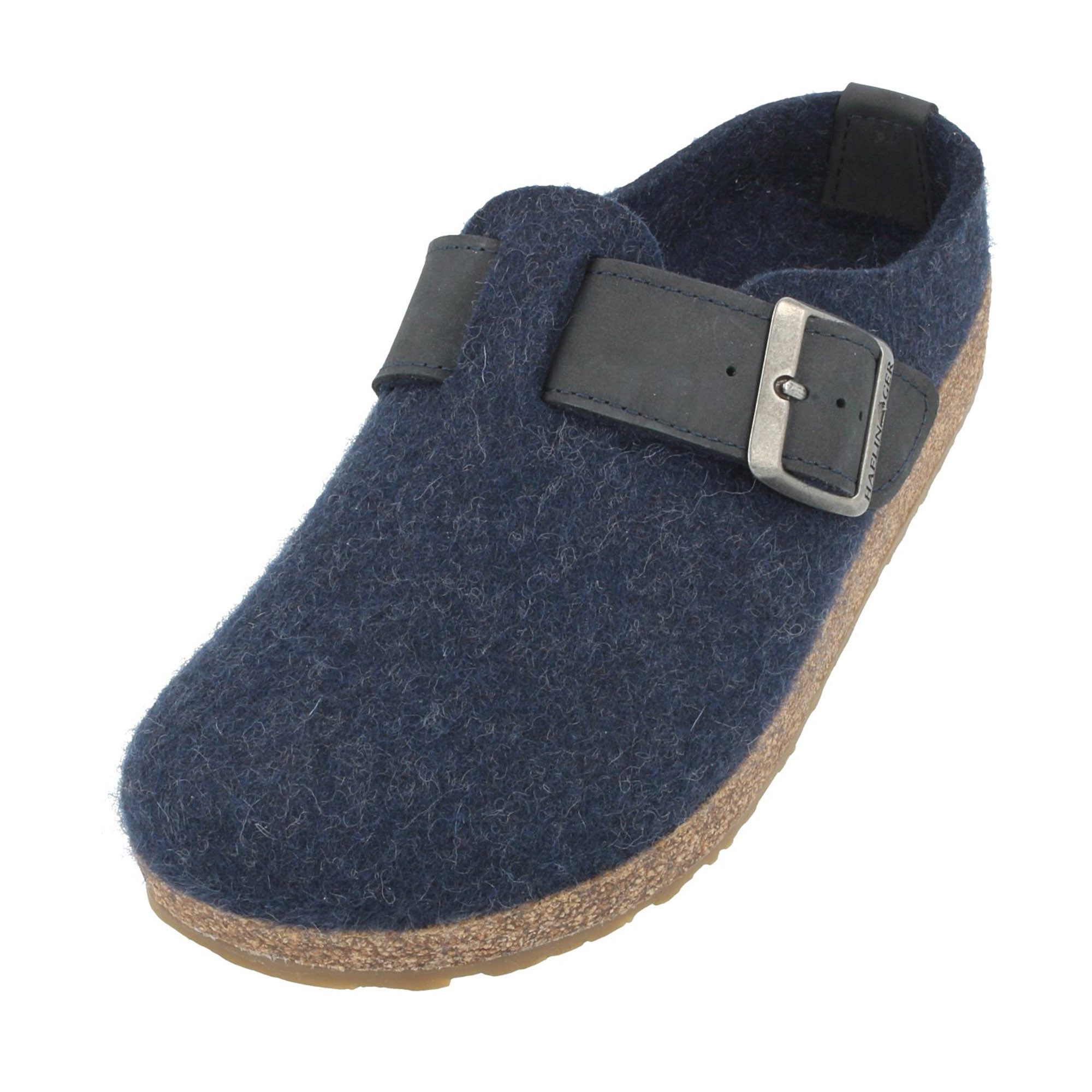 Haflinger Grizzly Chicago Filzclog aus reinem Wollfilz Unisex Hausschuh