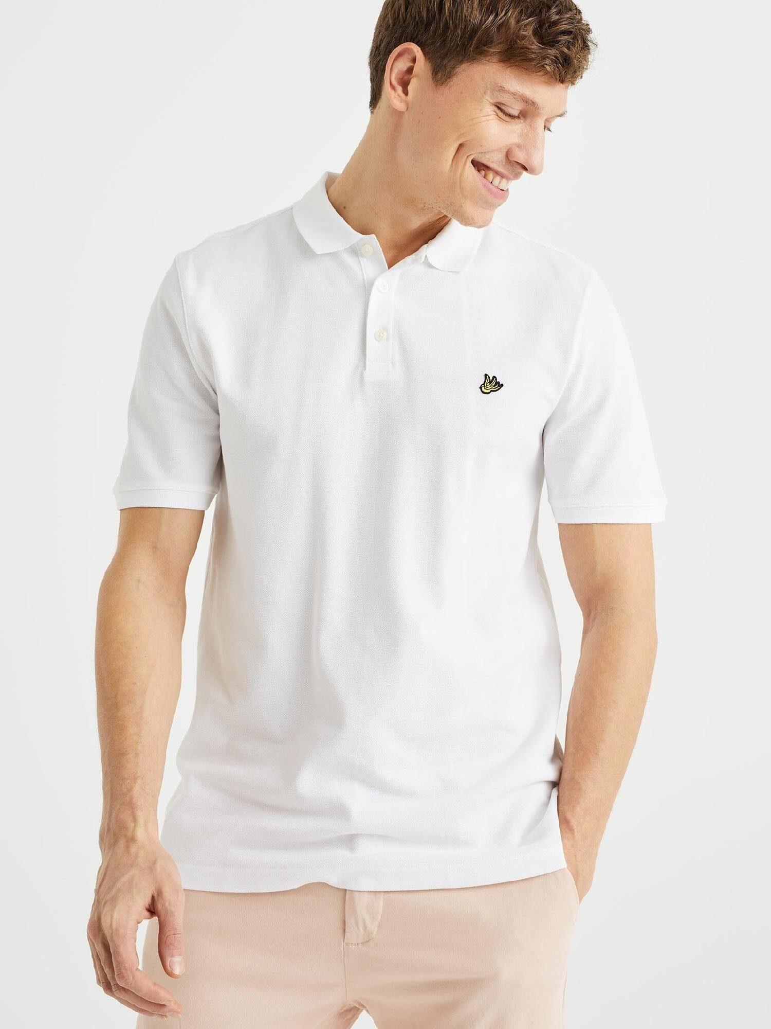 Poloshirt (1-tlg) Weiß WE Fashion