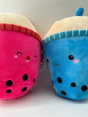 soma Kuscheltier bubble tea kuscheltiere bubble tea plüschtier blau 26 cm (1-St), Super weicher Plüsch Stofftier Kuscheltier für Kinder zum spielen