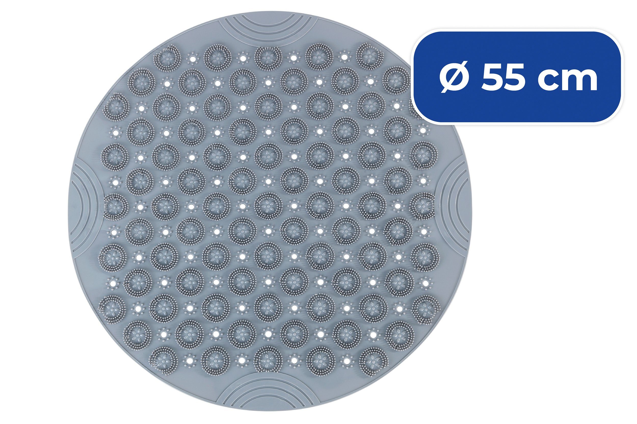 Maximex Duschmatte Massage, Höhe 15 mm, rund, BxL: 55 x 55 cm