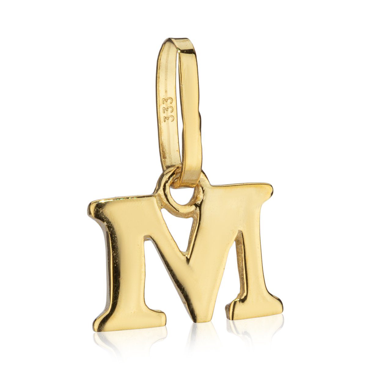 NKlaus Buchstabenanhänger Kettenanhänger kleiner Buchstabe M 333 Gelb Gold günstig online kaufen