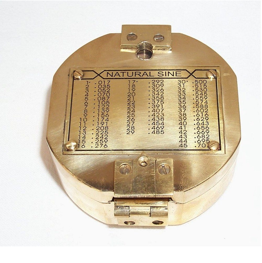 Dekoobjekt Kompass, Tischkompass, Linoows Brunton Magnetkompass, Reproduktion Maritimer