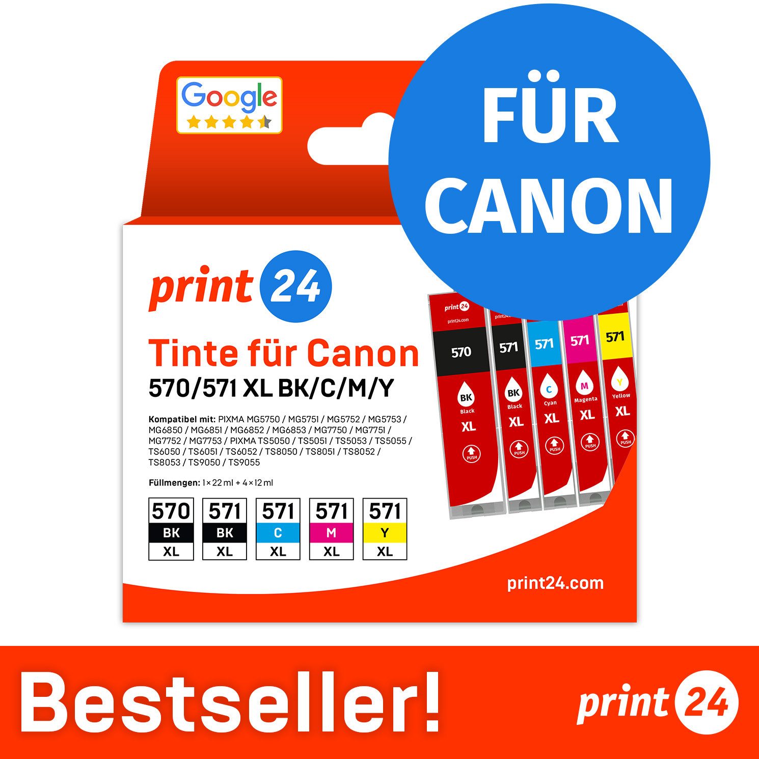 print24 Tintenpatrone (10-tlg)