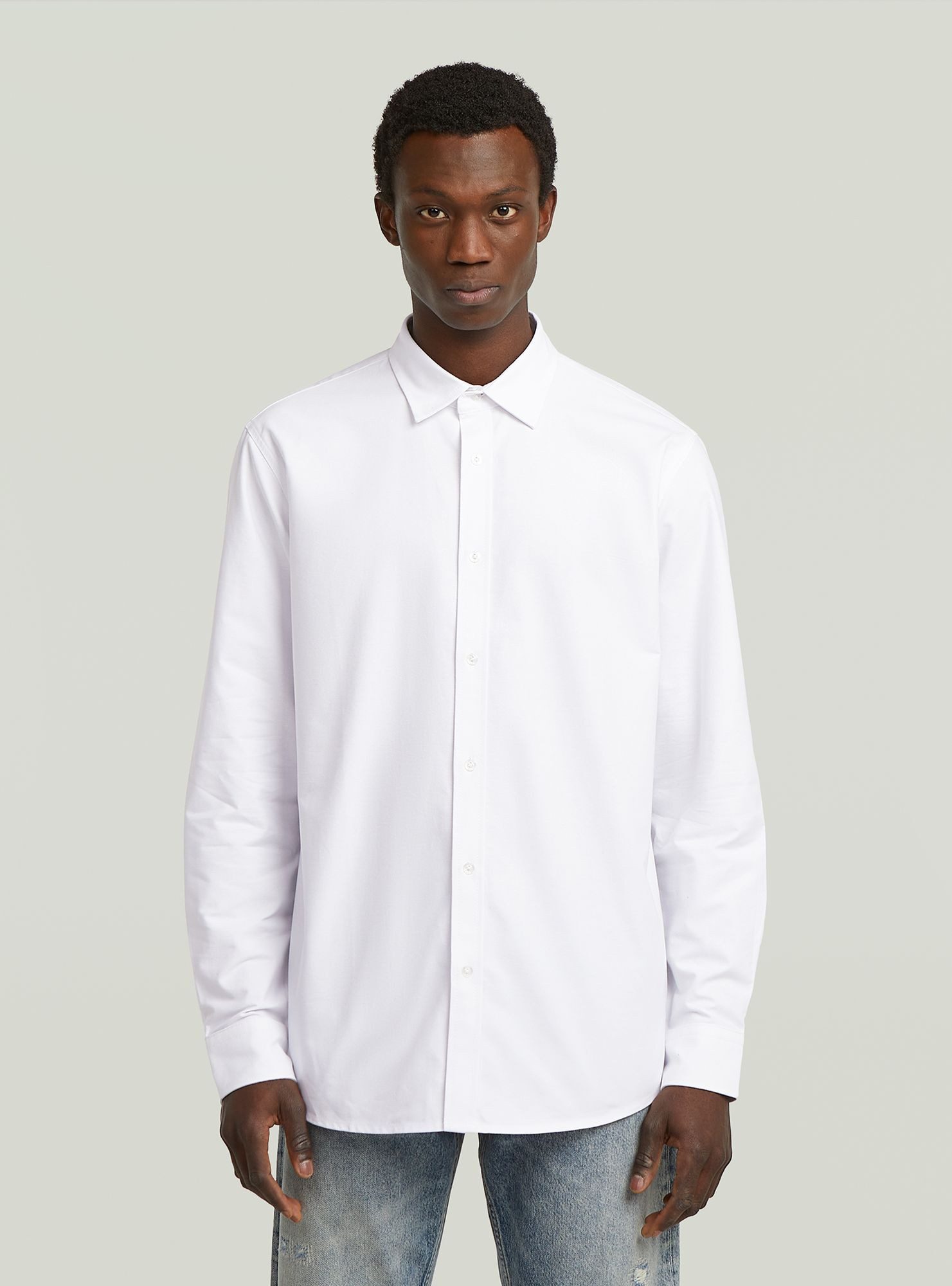 Langarmshirt Clean Regular Hemd
