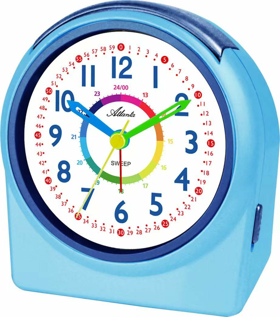 Atlanta Kinderwecker Quarzwecker, Beleuchtung, Weckwiederholung, Geschenkidee
