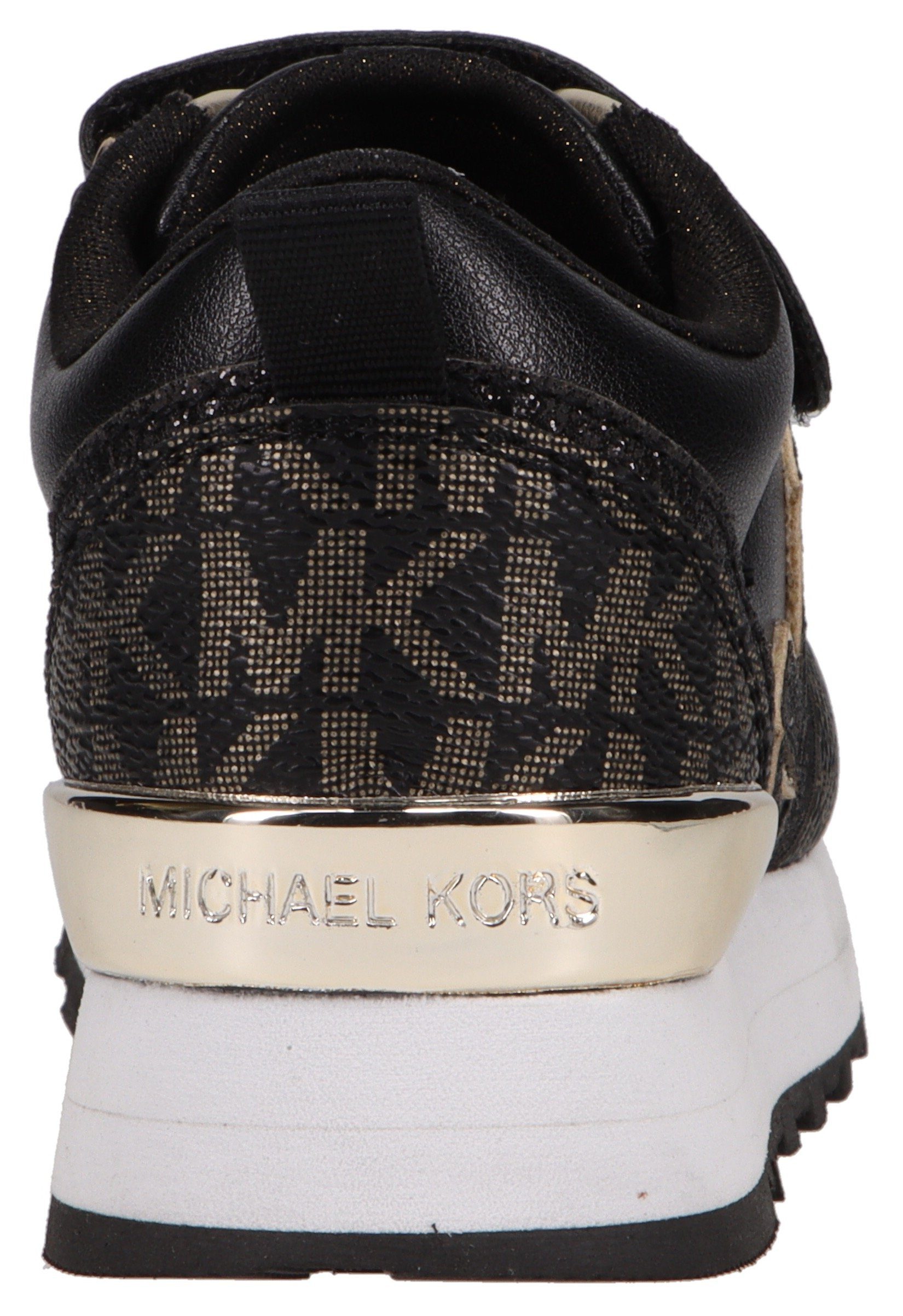 Sneaker KORS MICHAEL MK schwarz-goldfarben MIXED METALLIC mit BILLIE DASH Logoverzierungen KIDS
