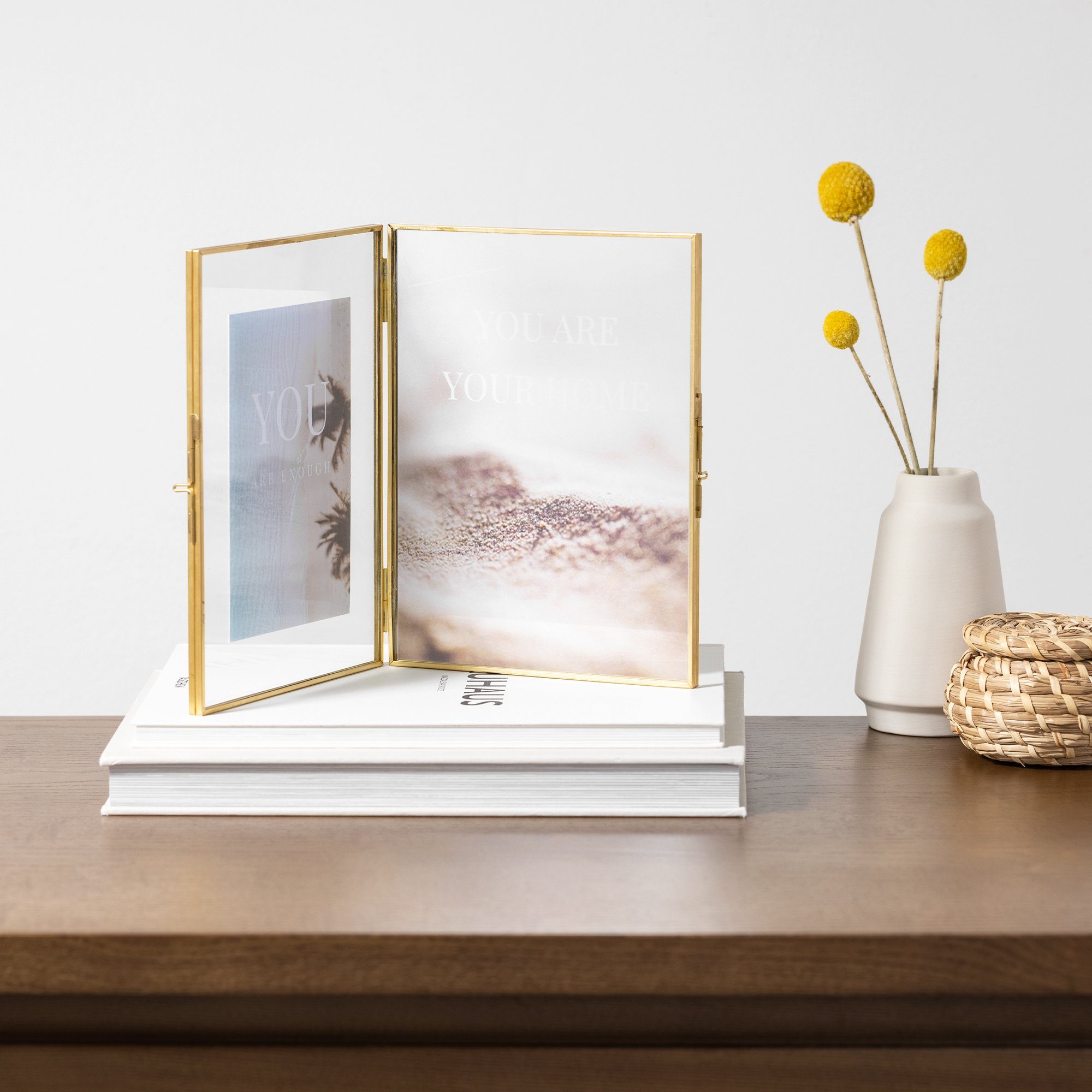 Navaris Bilderrahmen-Set Bilderrahmen Klapprahmen für Fotos günstig online kaufen