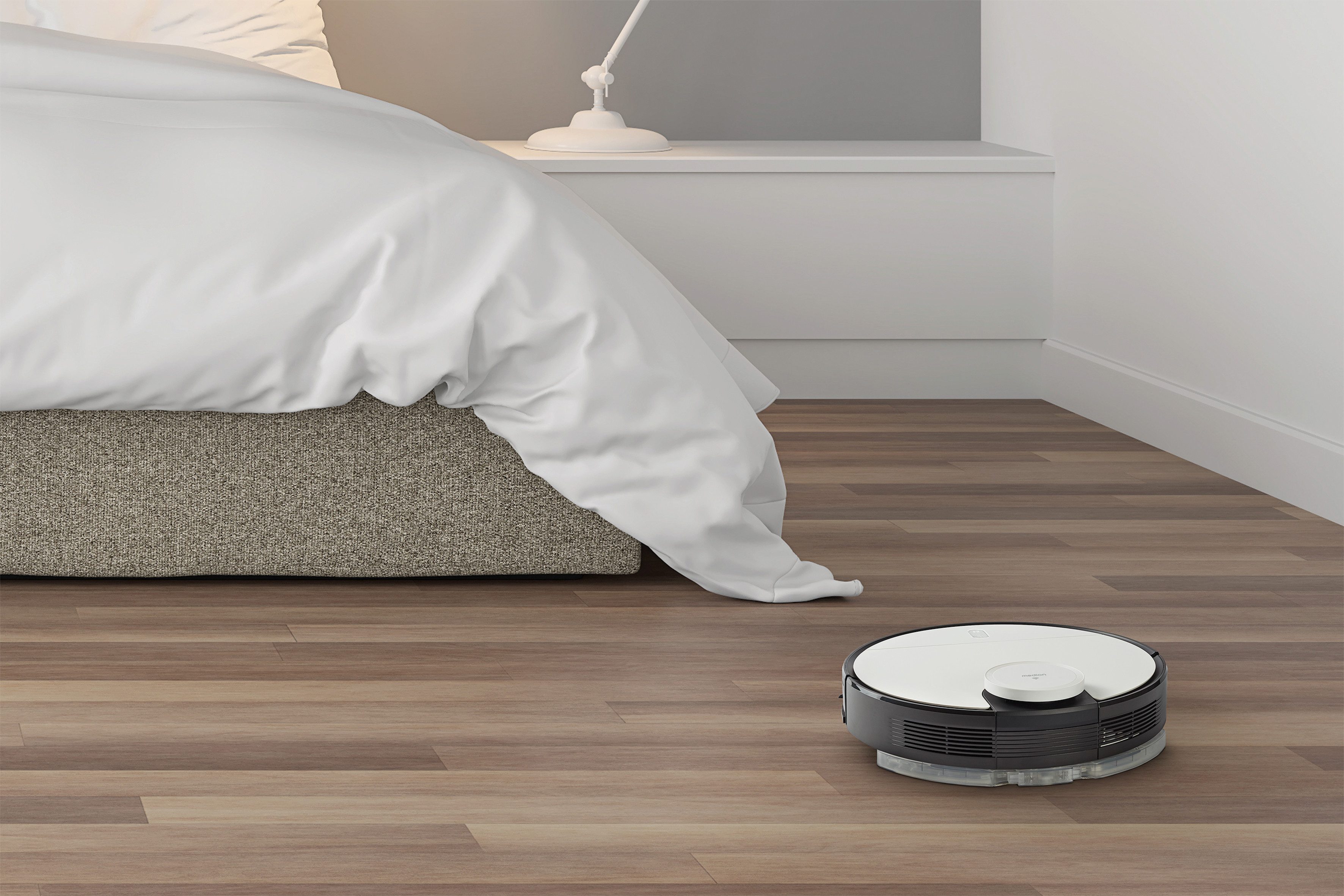 Medion® Saugroboter mit Wischfunktion MD 20040 X40 SW, 30 W, App und Alexa Steuerung, Betriebszeit bis zu 110 min