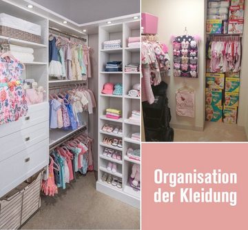 Homewit Kleiderbügel Kinder Kleiderbügel Baby Kinderkleiderbügel mit Samtbezug für Kleidung, (Packung, 20-tlg), Baby Samt Kleiderbügel mit 10 Kleiderbügel Clips