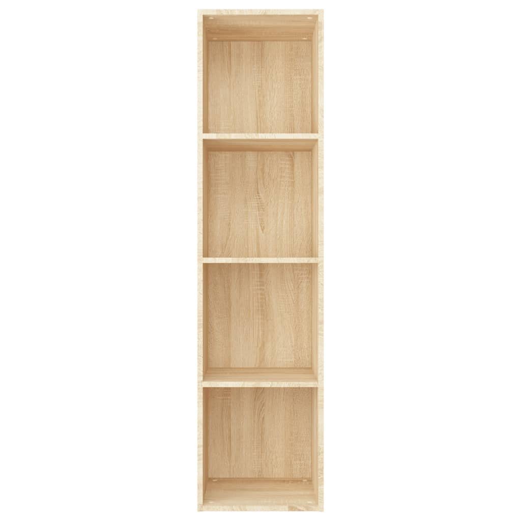 Bücherregal Sonoma-Eiche Sonoma Bücherregal/TV-Schrank 1-tlg. 36x30x143 cm Holzwerkstoff, vidaXL Eiche