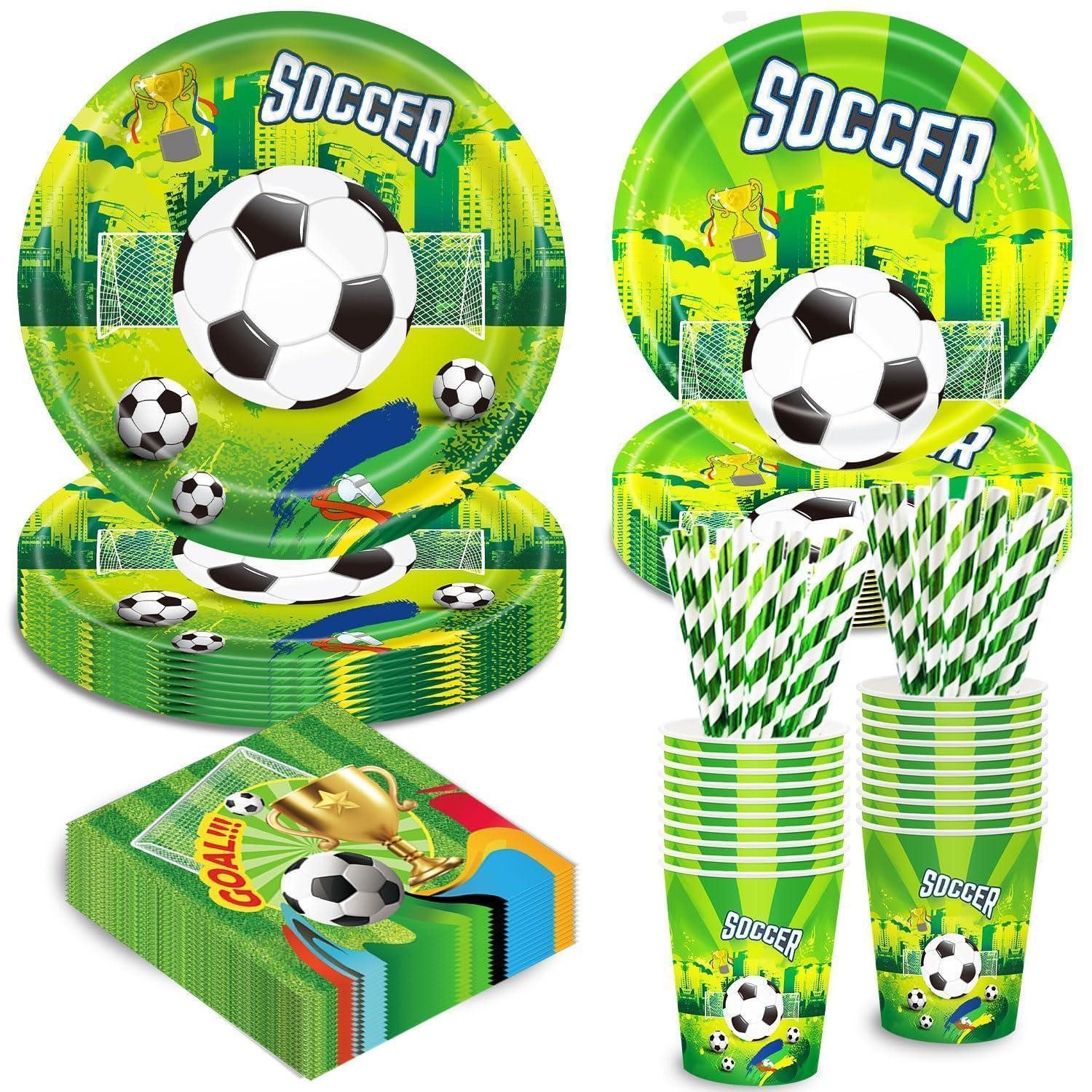 LuxusKollektion Dekokugel Fußball Party Geschirr Set 20 Gäste (1 St)