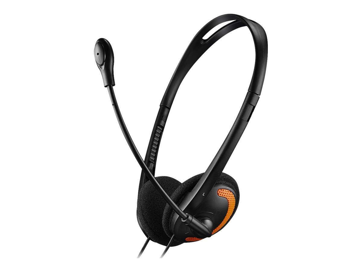 Headset retail Mikrofon Headset CANYON black/orange Audio 2x3.5mm HS-01 Canyon