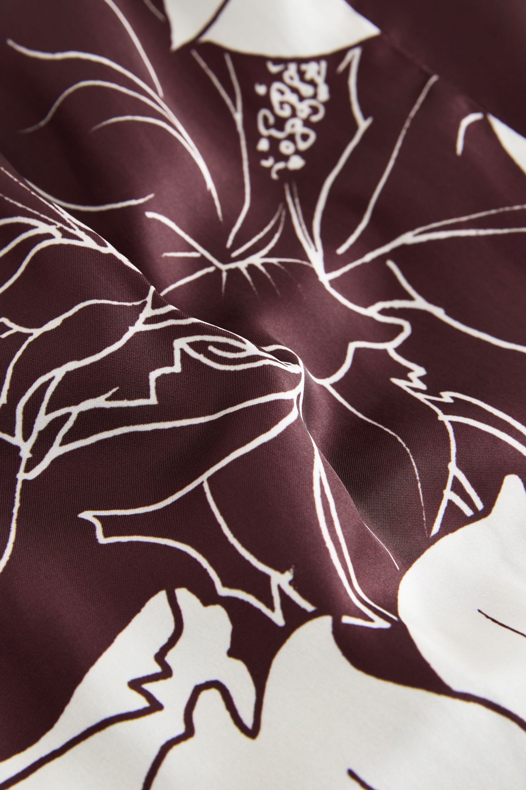 Next Bandeautop Bandeau-Oberteil aus Satin mit Print, Kurzgröße (1-tlg)