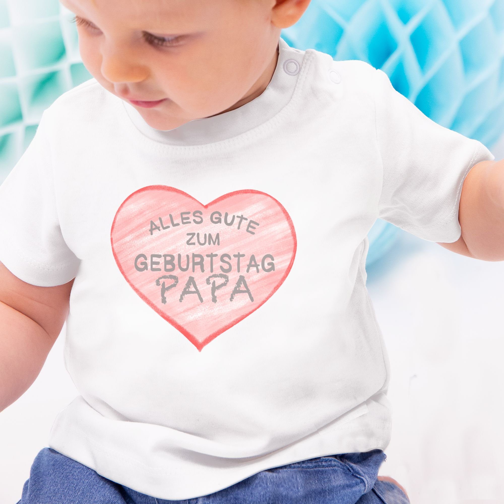 Papa Weiß 1 Sprüche Geburtstag Baby Shirtracer T-Shirt zum gute Alles
