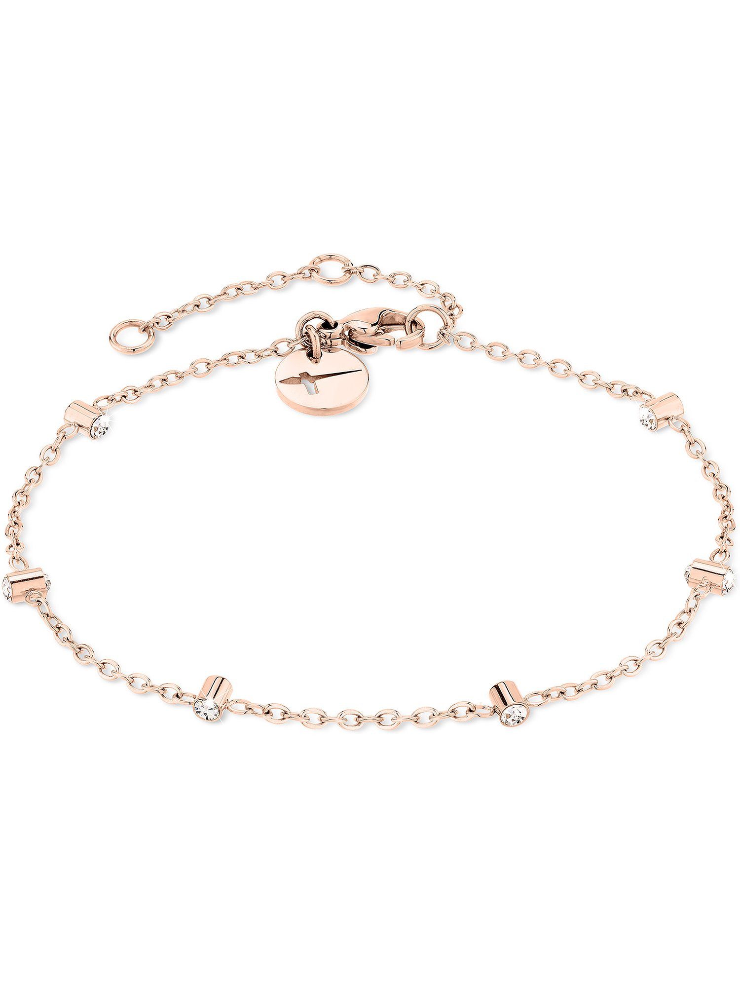 Edelstahlarmband Tamaris Damen-Armband Edelstahl 6 Glasstein