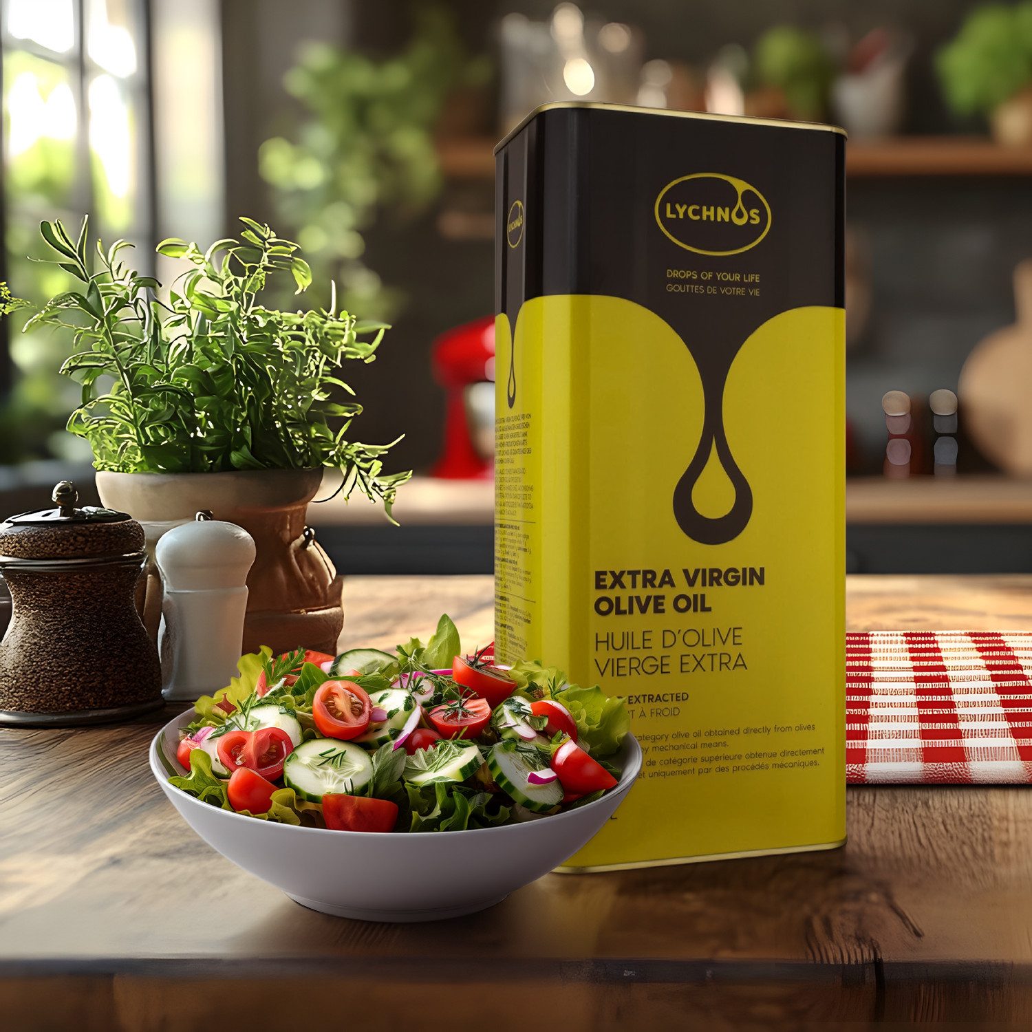LYCHNOS Speiseöl Olivenöl – Natives Extra Vergine, Kaltgepresst & Hochwertig 5L, 5 l, 100 % Natürlich, Neue Ernte – Bild 3 von 5
