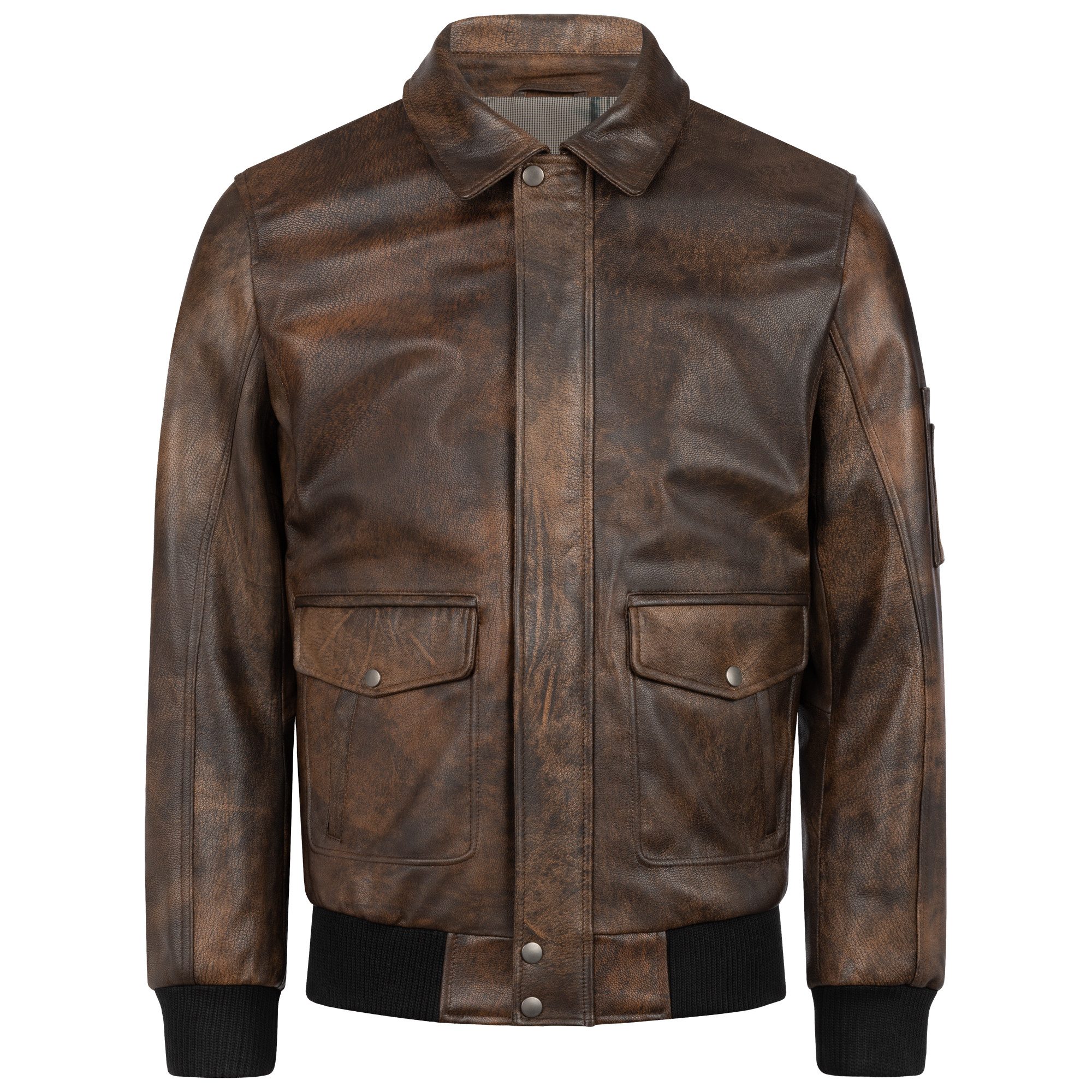 S&A Ledermoden Lederjacke Dario • Gerader Schnitt für eine klassische, zeit günstig online kaufen