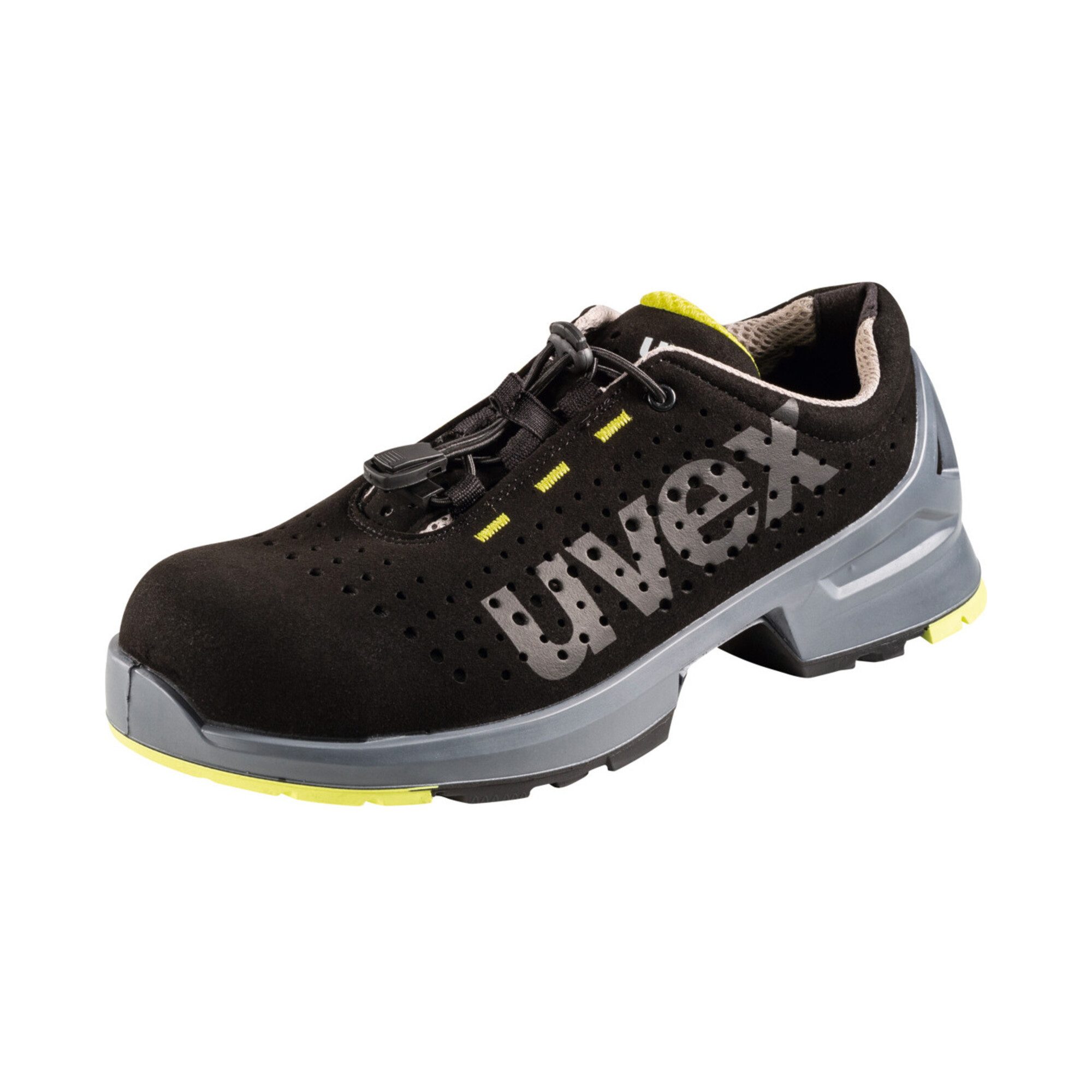 Uvex uvex Halbschuh schwarz/gelb uvex 1, S1, EU-Schuhgröße: 42 Sicherheitsschuh