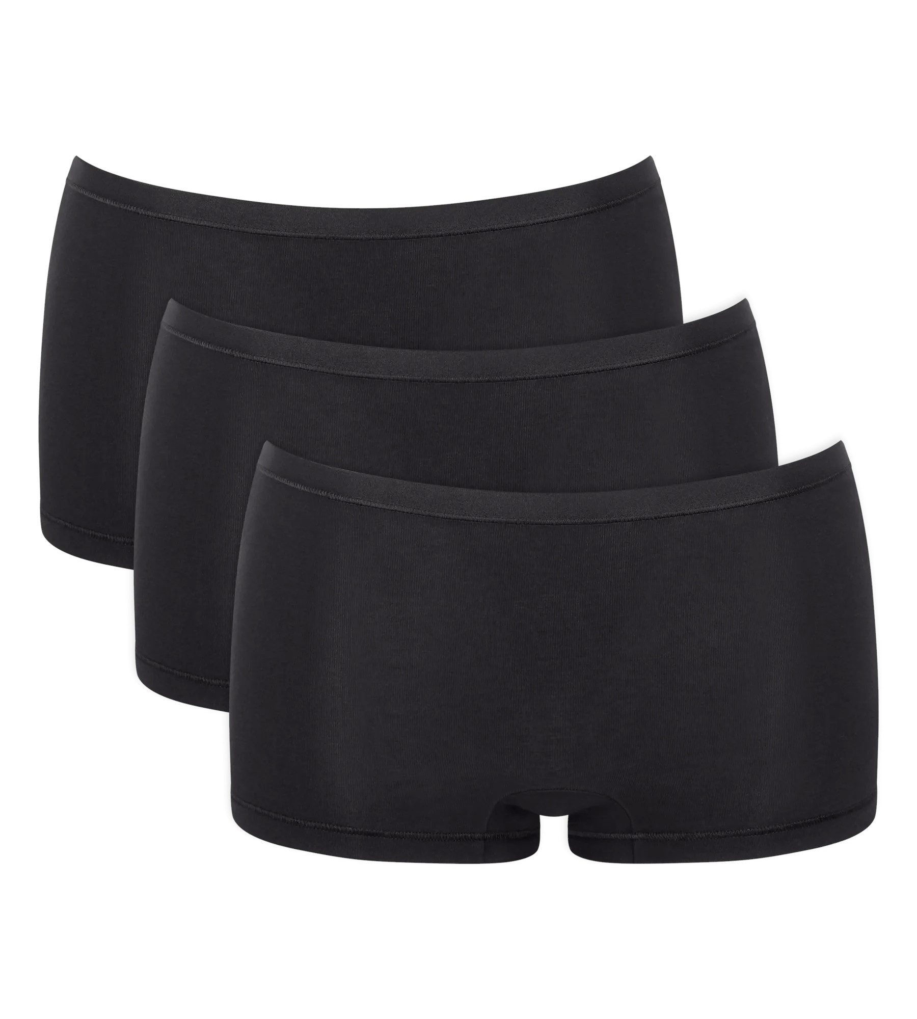 sloggi Panty GO Daily Cotton (3er Pack) Glanz-Effekt Details, elastisch, bequem, Baumwollmix