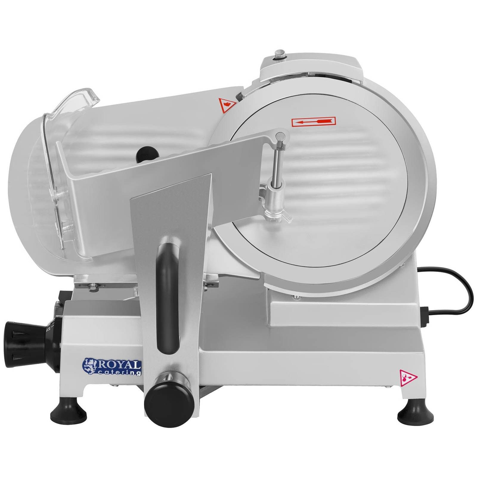 Royal Catering Allesschneider Aufschnittmaschine 0-12mm Schneidemaschine Wurstschneider Stufenlos, 150 W
