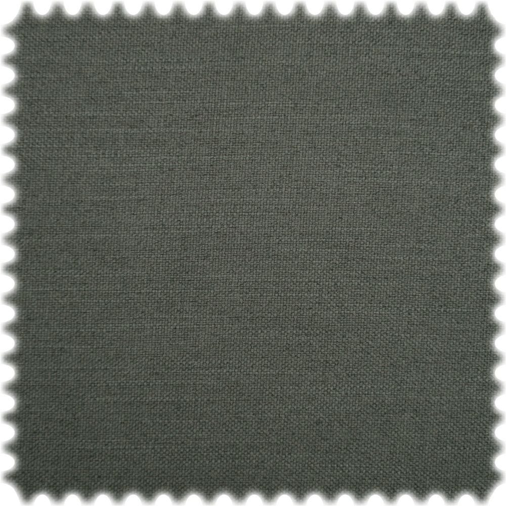 Heiro Stoff Möbelstoff Natura Leinenoptik Dunkelgrau mit Fleckschutz, Polsterstoff Meterware - Breite:140 cm