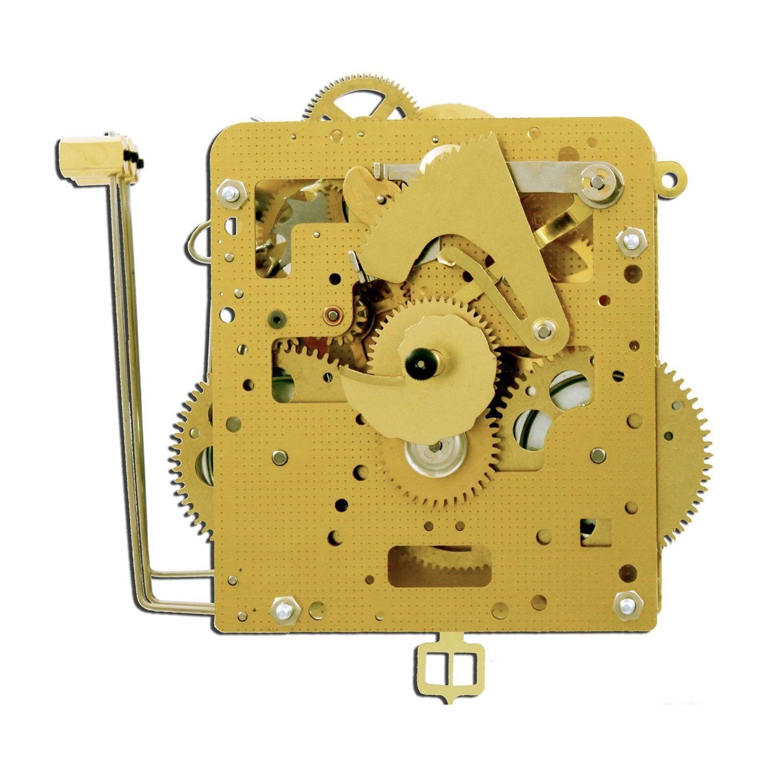 Wanduhr Heimuhrwerk Hermle 261-030, 7-Tage, Pendel 55cm, Schlag auf Gong