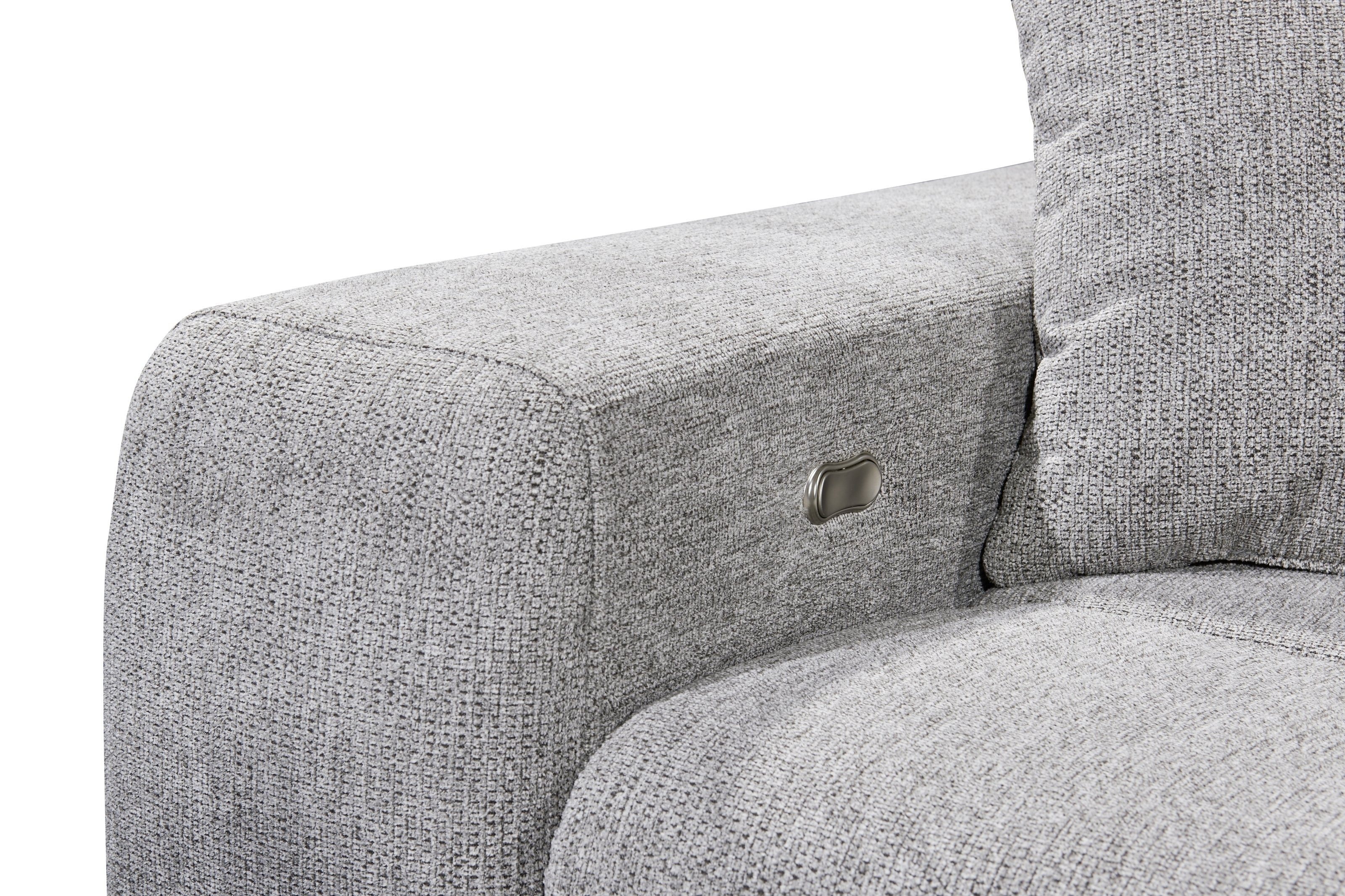ED EXCITING DESIGN Ecksofa "Sydney L-Form mit Bettfunktion, Bettkasten, Kop günstig online kaufen