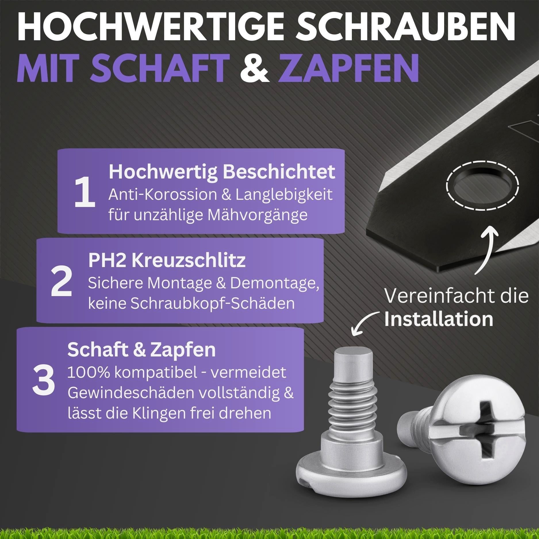 Filzada Mährobotermesser 45x Carbon Mes...