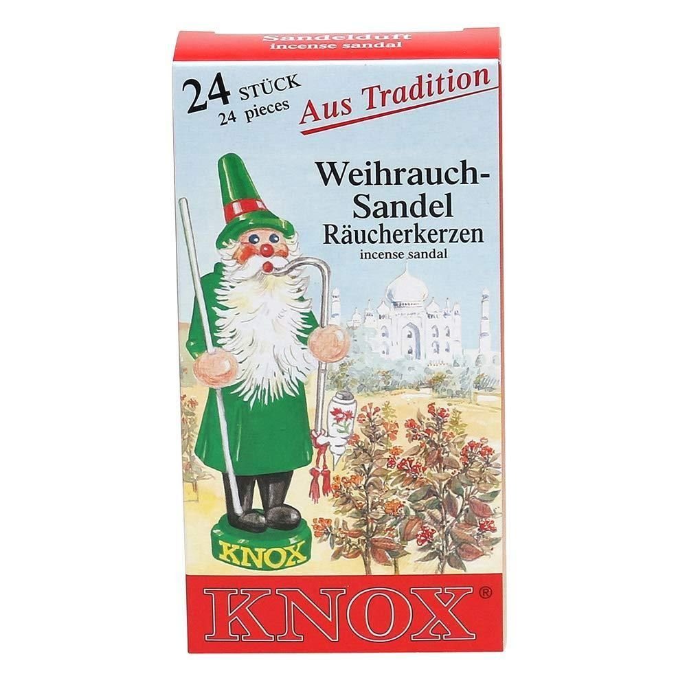 Weihrauch-Sandel KNOX Päckchen Räuchermännchen Räucherkerzen- - 5 Packung 24er
