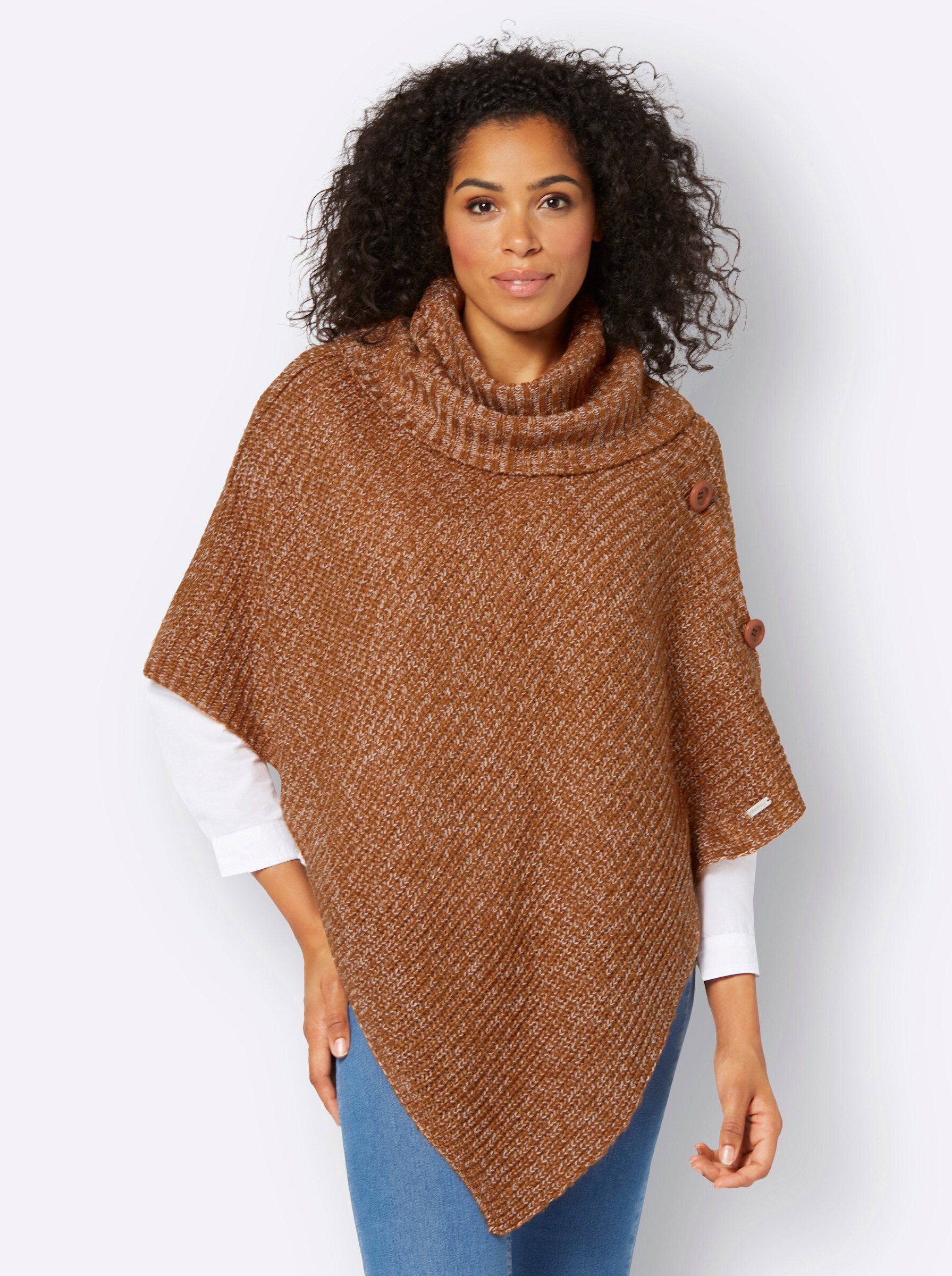 Witt Strickponcho Strickponcho . Länge ca. 76 cm günstig online kaufen