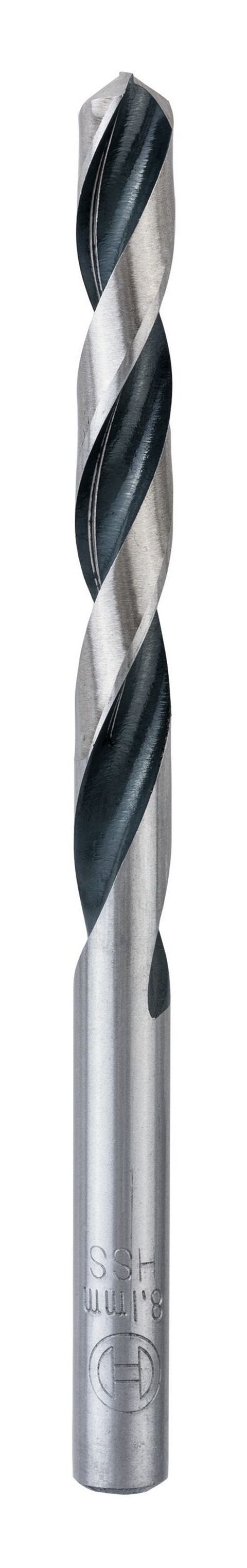 BOSCH Metallbohrer, (10 338) 8,1 mm 10er-Pack PointTeQ Metallspiralbohrer Stück), - HSS - (DIN
